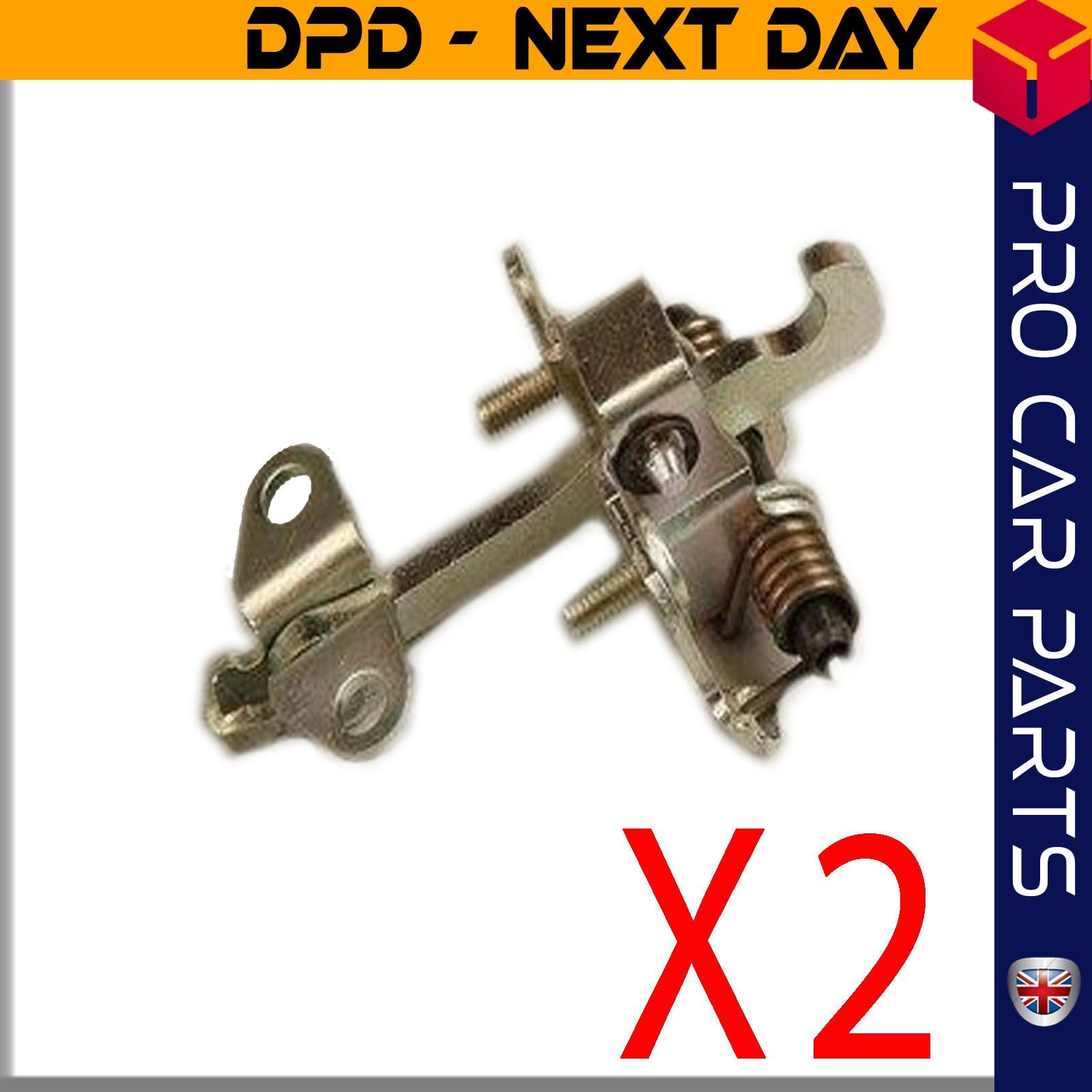 2 X Front Door Hinge Stop Check Strap Limitery Right and Left Side Fits  PEUGEOT 106 I  II  CITROEN Saxo  00009181A7