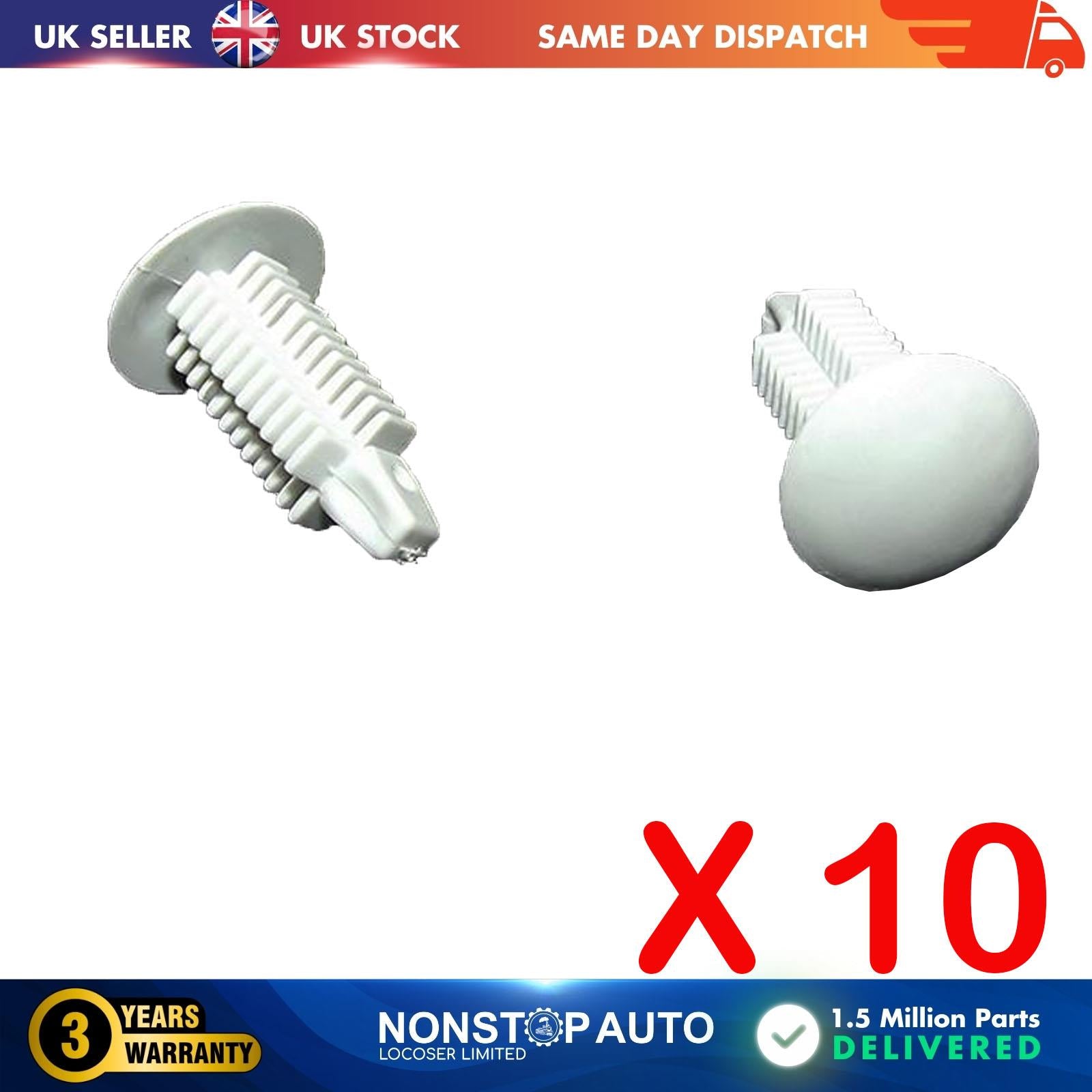 10 X UNIVERSAL Retaining Trim Clips