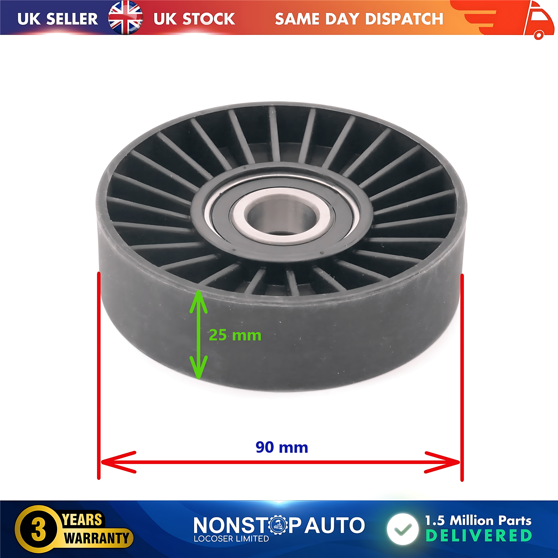 Fan Belt Tensioner Pulley V Ribbed Belt Idler For CITROEN Evasion Xantia XM Xsara ZX FIAT Ulysse LANCIA Zeta PEUGEOT 306 405 I II 406 605 806 Expert 9608989980