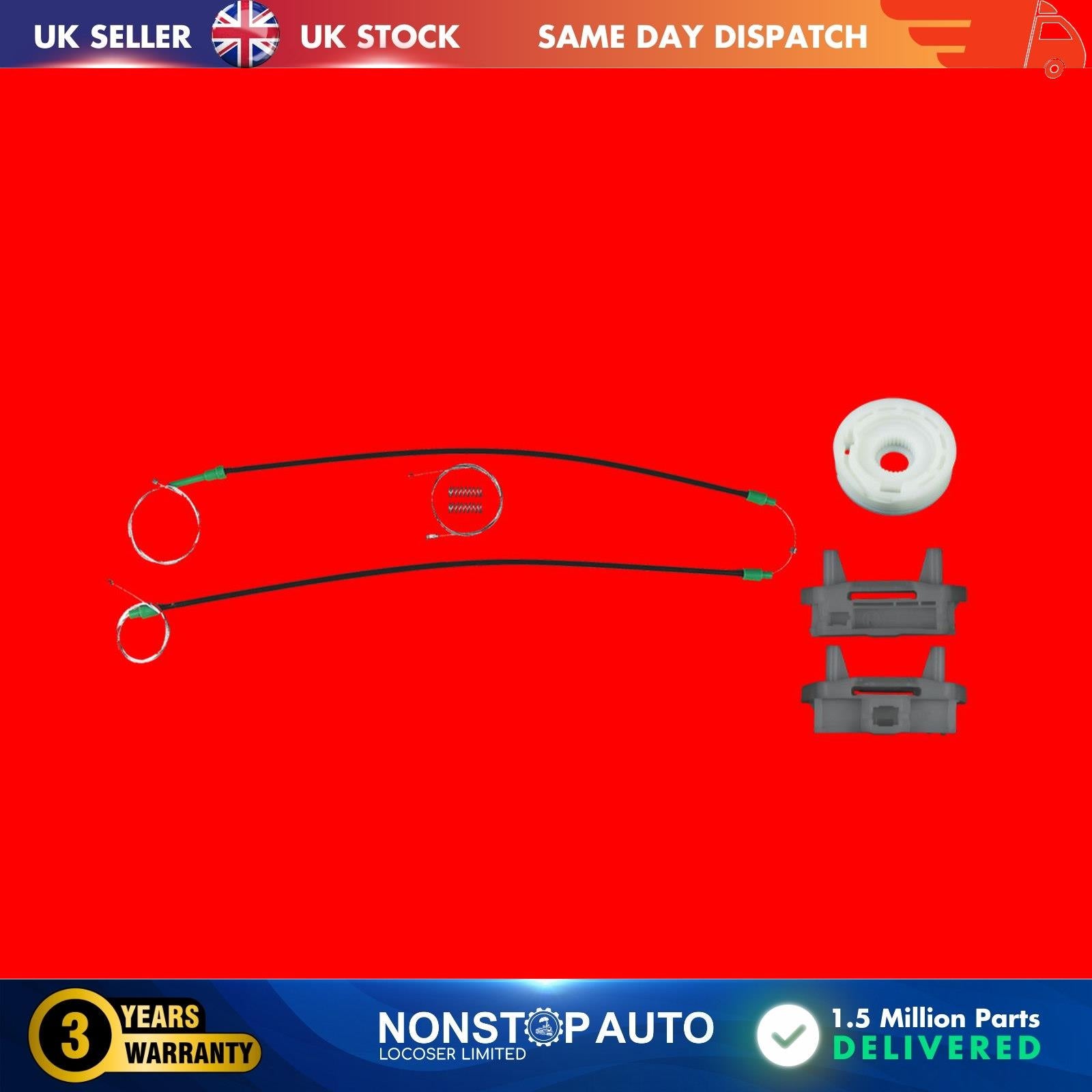 Fits FORD Focus Coupe Window Regulator Repair Kit Front Right Side