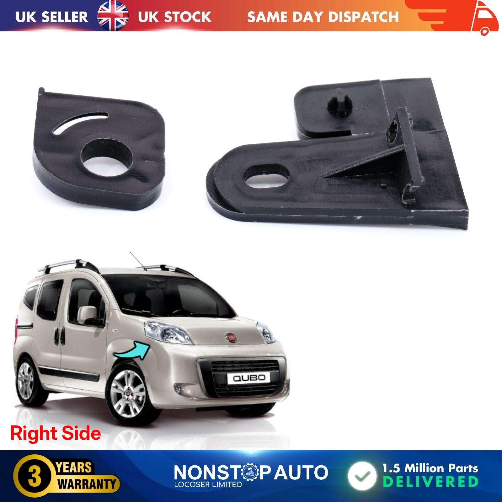 For Peugeot Bipper Citroen Nemo Fiat Fiorino Qubo Headlight repair kit bracket Clips holder right side