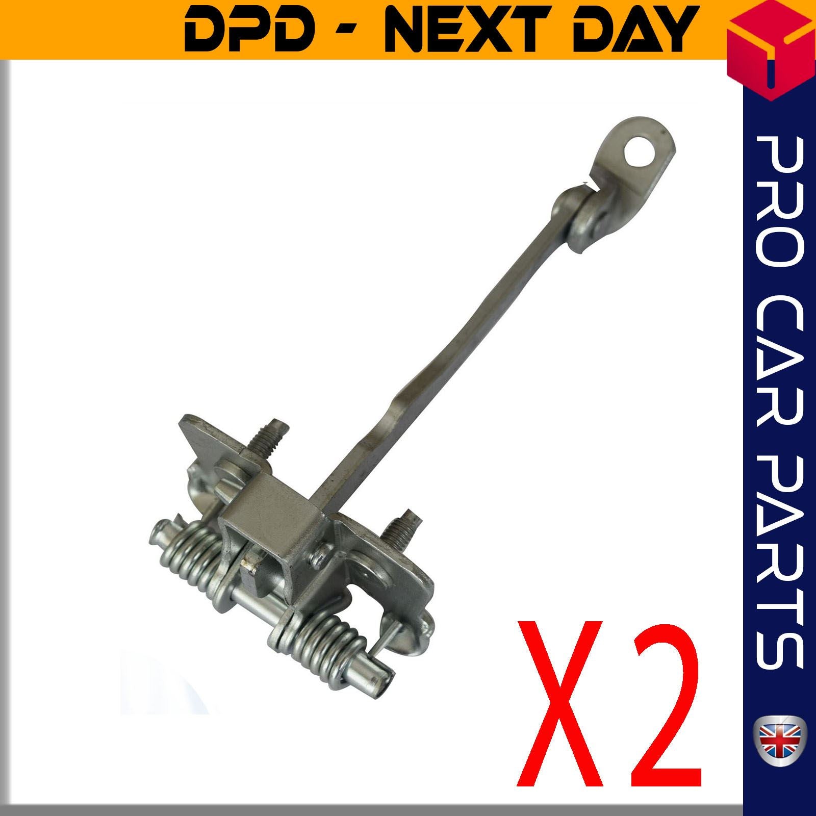 2 X Rear Door Hinge Stop Check Strap Limitery Right and Left Side Fits RENAULT Megane Scenic Scenic I 7700834328