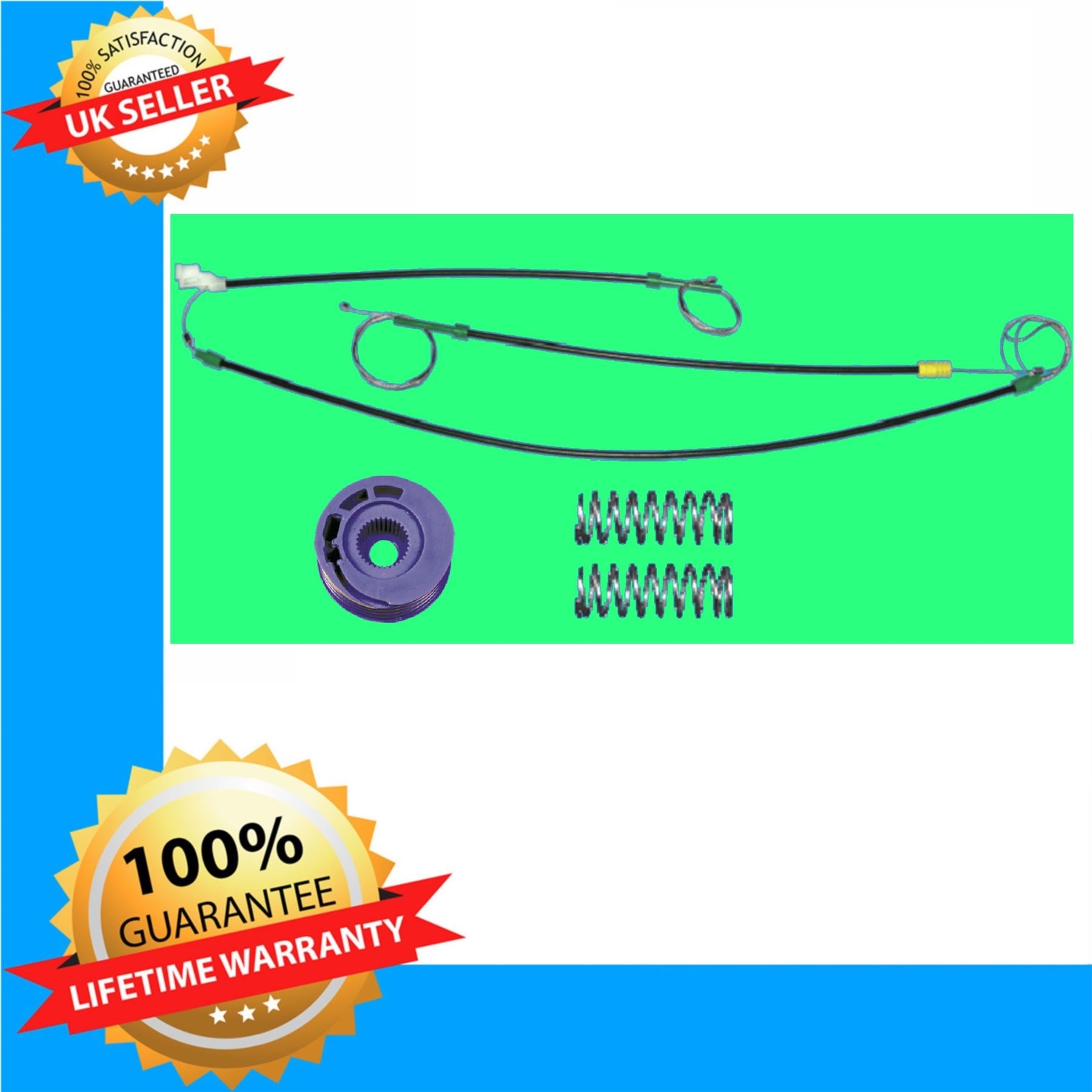 Window Regulator Repair Kit 2-3 Doors / Front Left Fits VW Golf MK3 1J3837461