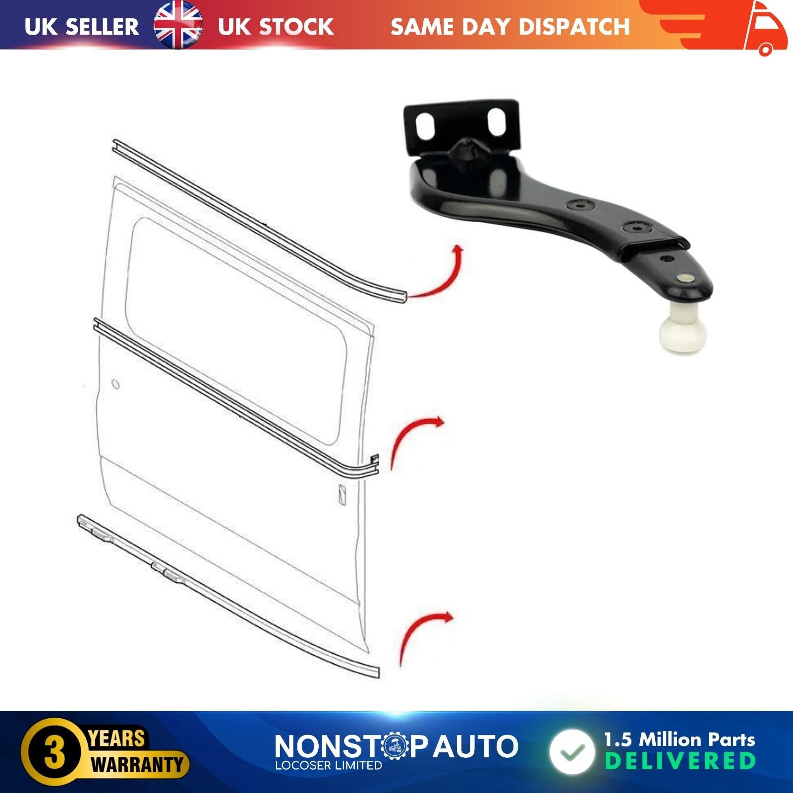 Sliding Door Roller Guide Hinge  Top Right Side For VW Caddy III 2K0843436