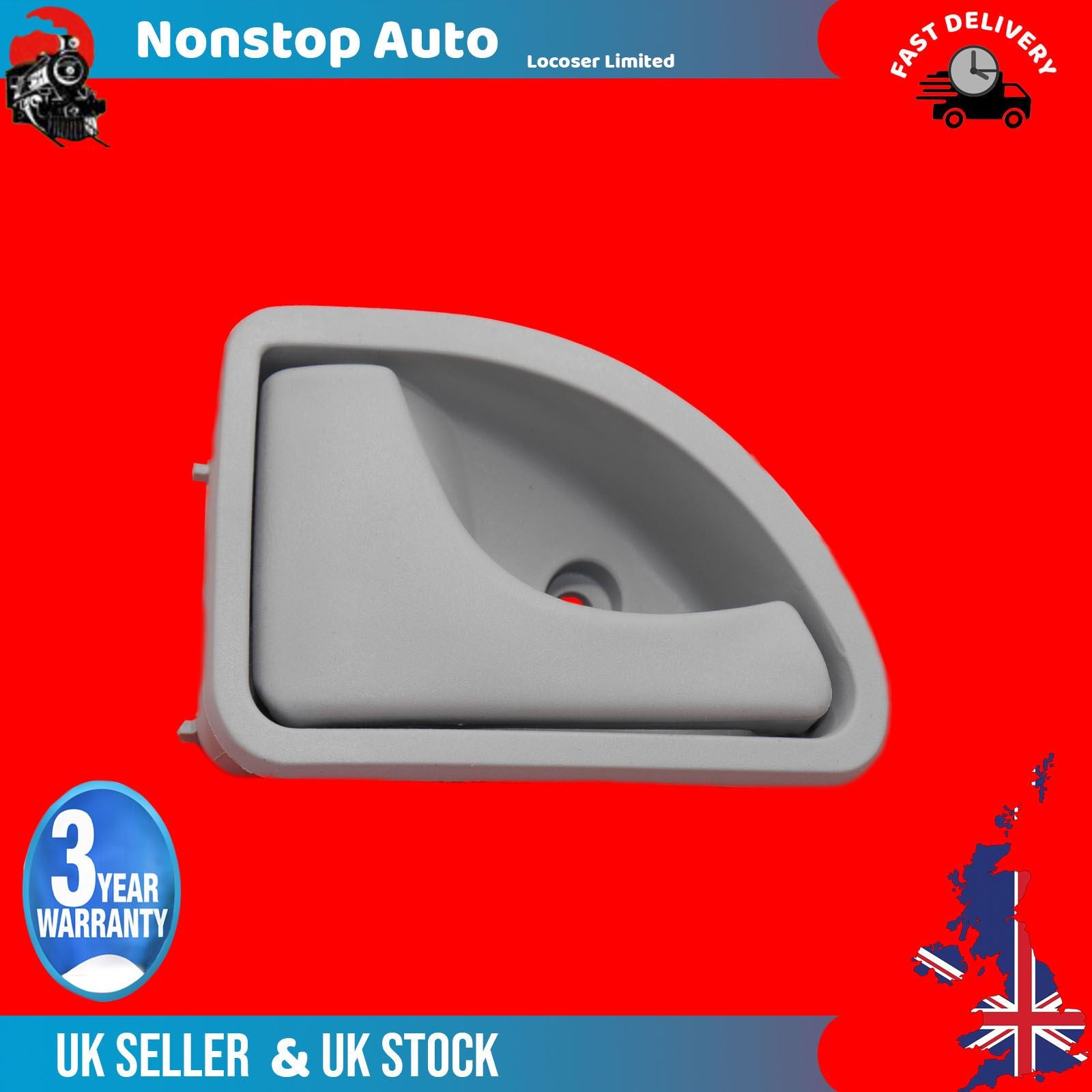 Inner Door Handle Left Side Fits Renault  Kangoo Twingo 82002599376