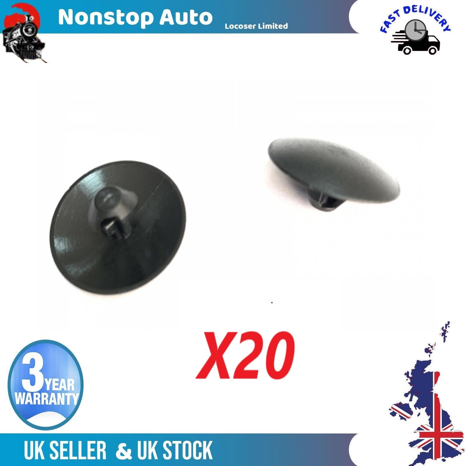 20X Bonnet Insulation Bumper Trim Panel Retainer Clips Fits Saab 9-5 Vauxhall Zafira B 13265959,1162742