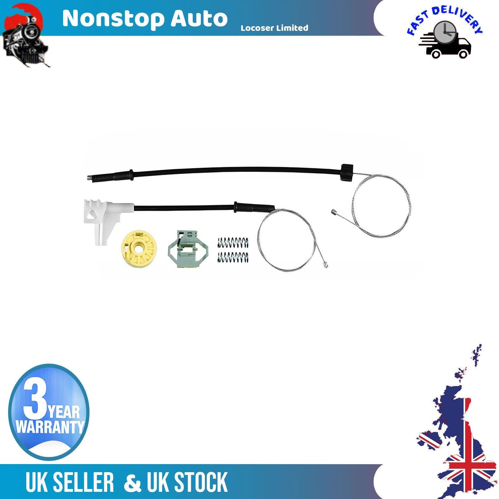 Fits VW Polo IV Window Regulator Repair Kit Rear Left Side