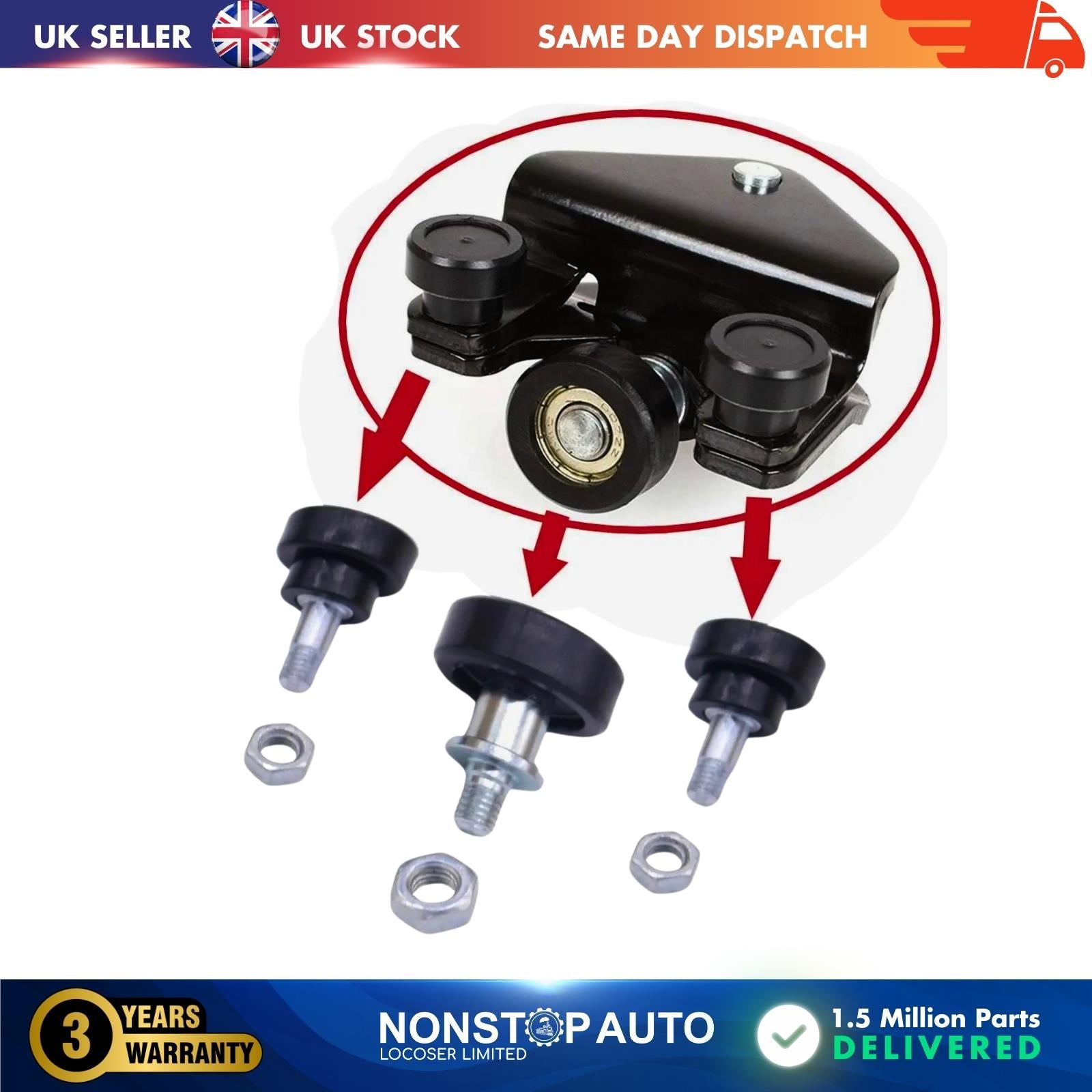 Sliding Door Roller Guide Hinge Bearing Bottom L or R For RENAULT Master III