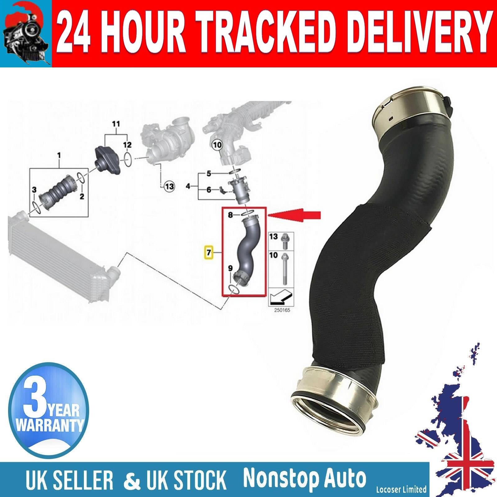 TURBO INTERCOOLER HOSE PIPE FOR BMW  X5 F 15 X6 F16 11617823237