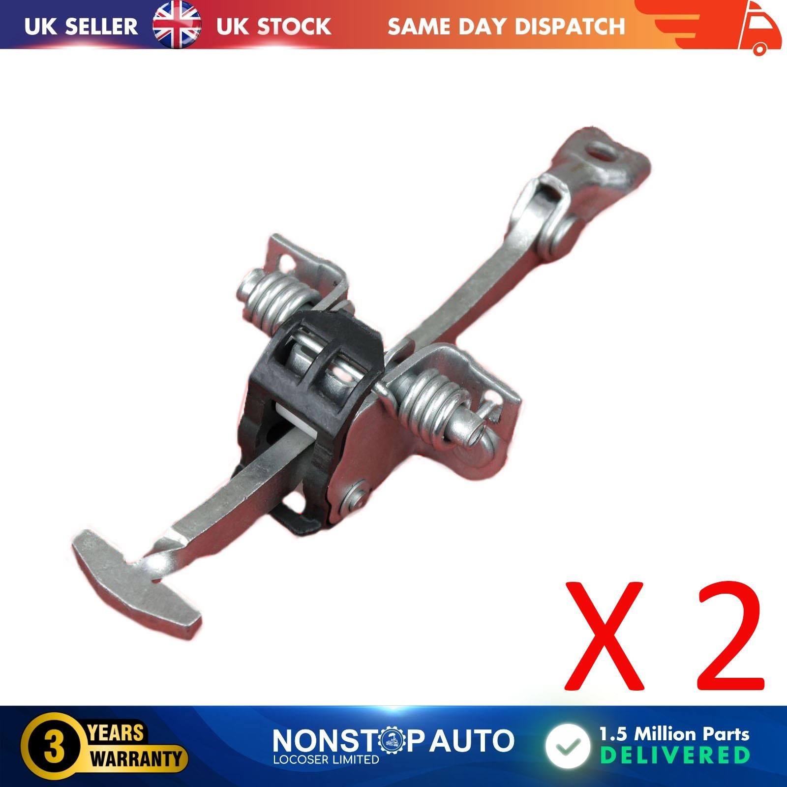 2 X Rear Door Hinge Stop Check Strap Limitery Right and Left Side Fits CITROEN C4 Picasso I  9181K4
