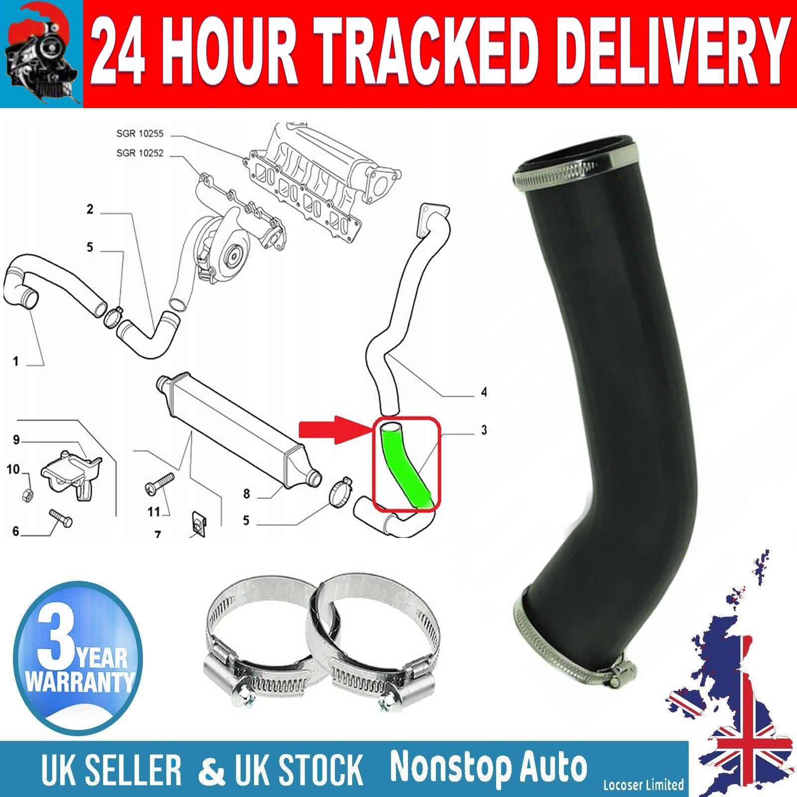 TURBO INTERCOOLER HOSE PIPE   FOR GRANDE PUNTO 1.9 D Multijet 55703084