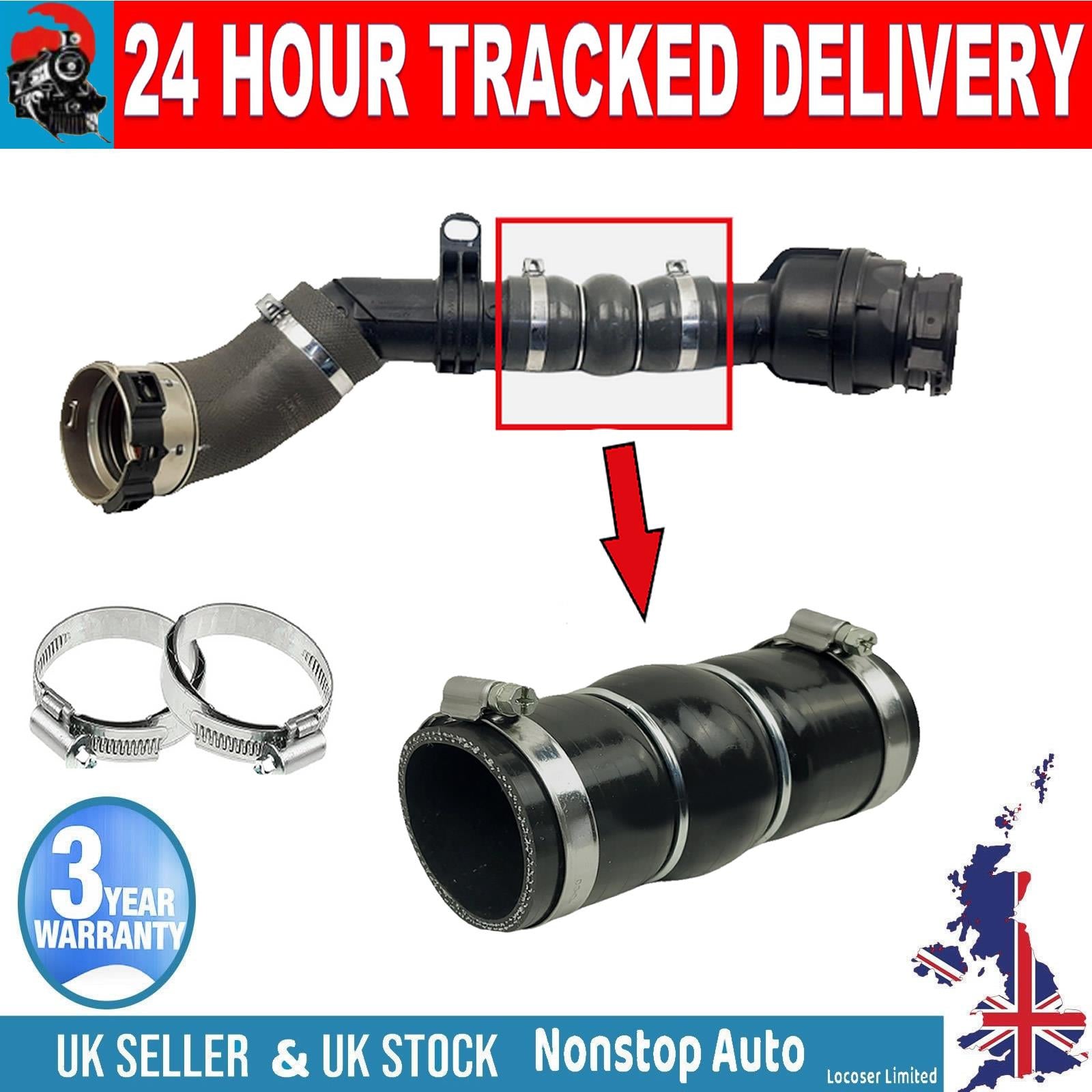 TURBO INTERCOOLER HOSE PIPE SILICONE FOR  DACIA DOKKER DUSTER LODGY LOGAN II SANDERO II MERCEDES-BENZ B-KLASSE A-CLASS CITAN CLA NISSAN QASHQAI II RENAULT CAPTUR II KADJAR KANGOO MEGANE IV 144607512R