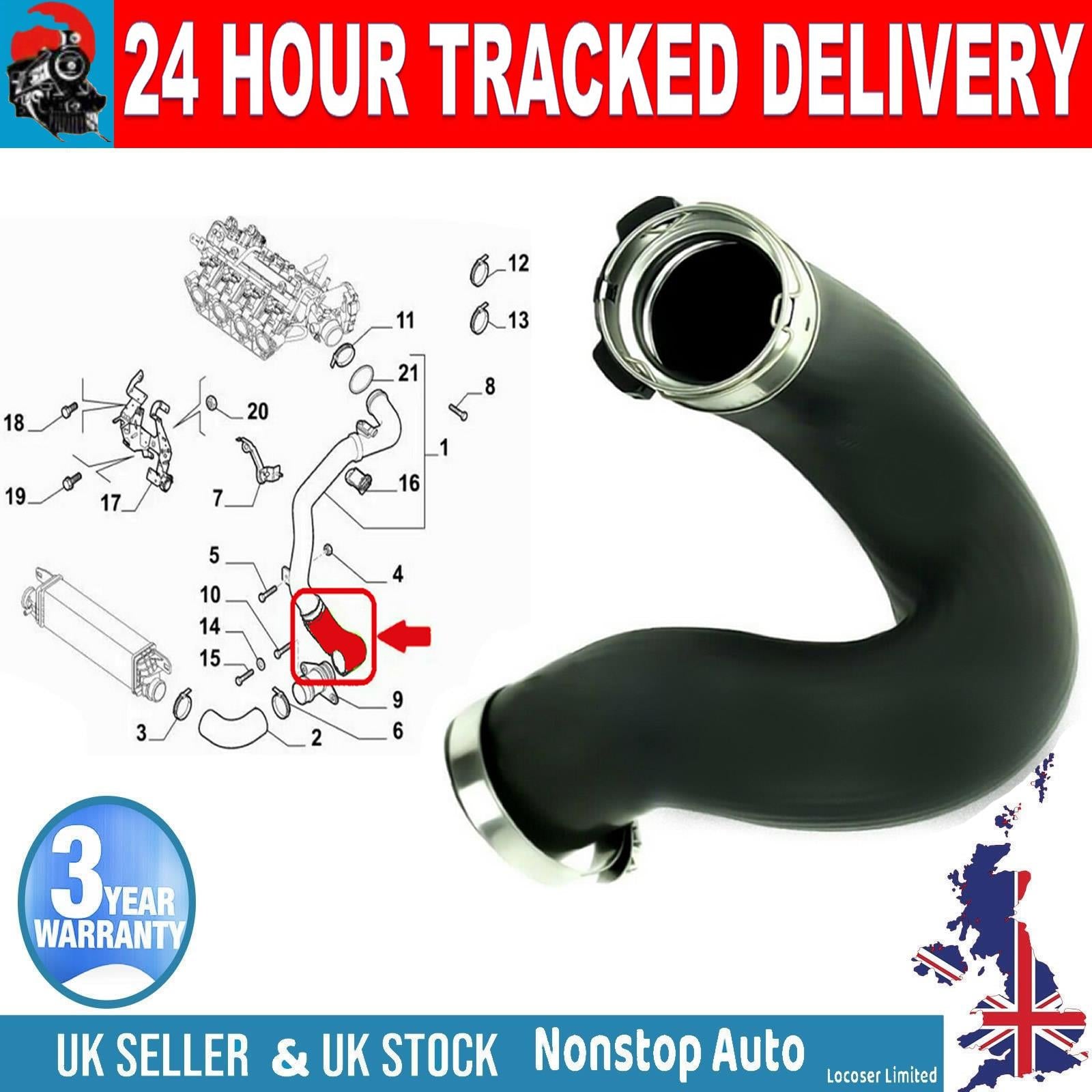 TURBO INTERCOOLER HOSE PIPE FOR ALFA ROMEO GIULIETTA  2.0 JTDM (2010-2020)  50516205