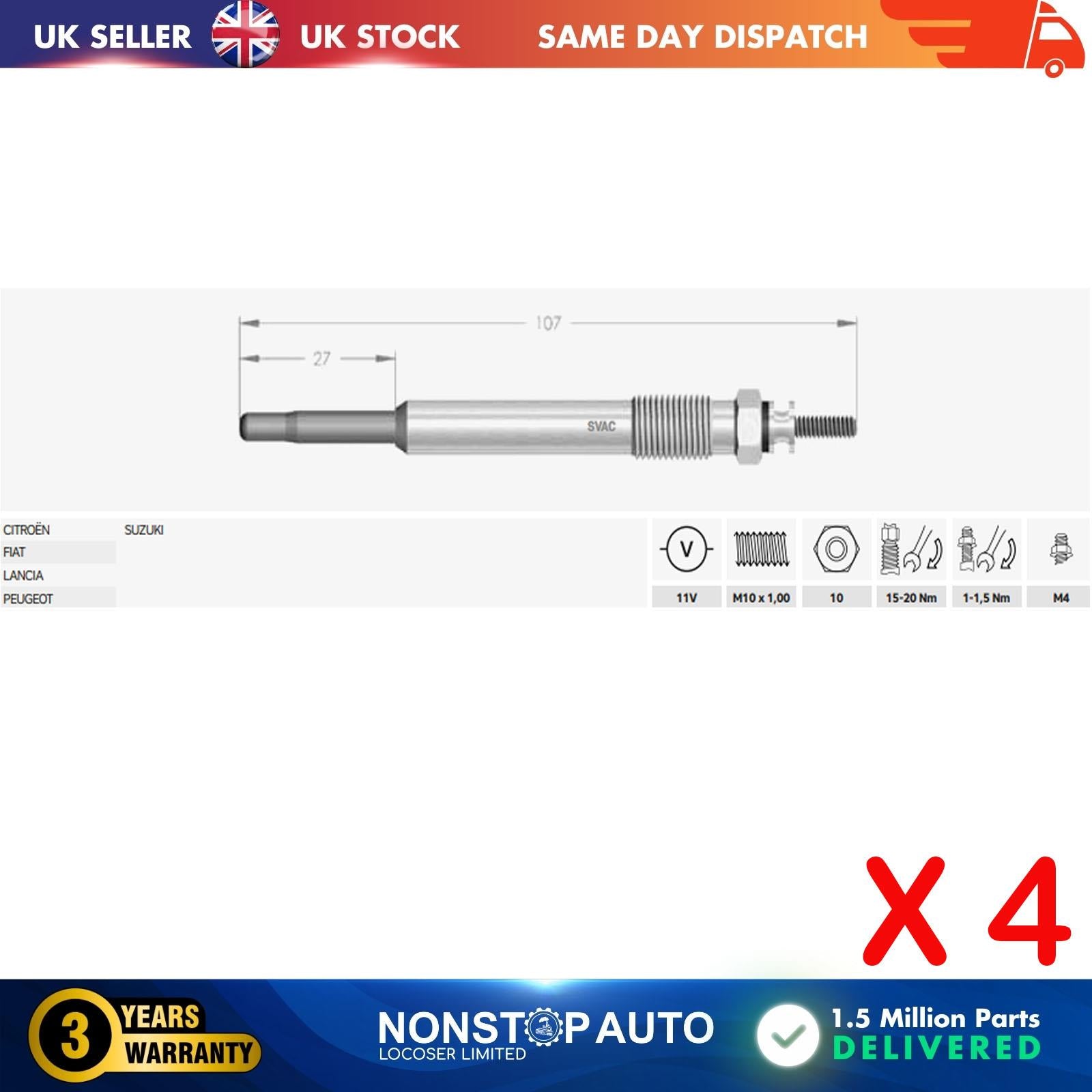 CITROEN BERL-C4-C5- C8-JUMPER-JUMPY-XSARA 2.0 HDI / FIAT SCUDO-DUCATO-ULYSSE 2.0 JTD / PEUGEOT 206-307-308-406-BOXER-EXPERT-PARTNER 2.0-2.2 HDI / SUZUKI GRAND VITARA 2.0 HDI
