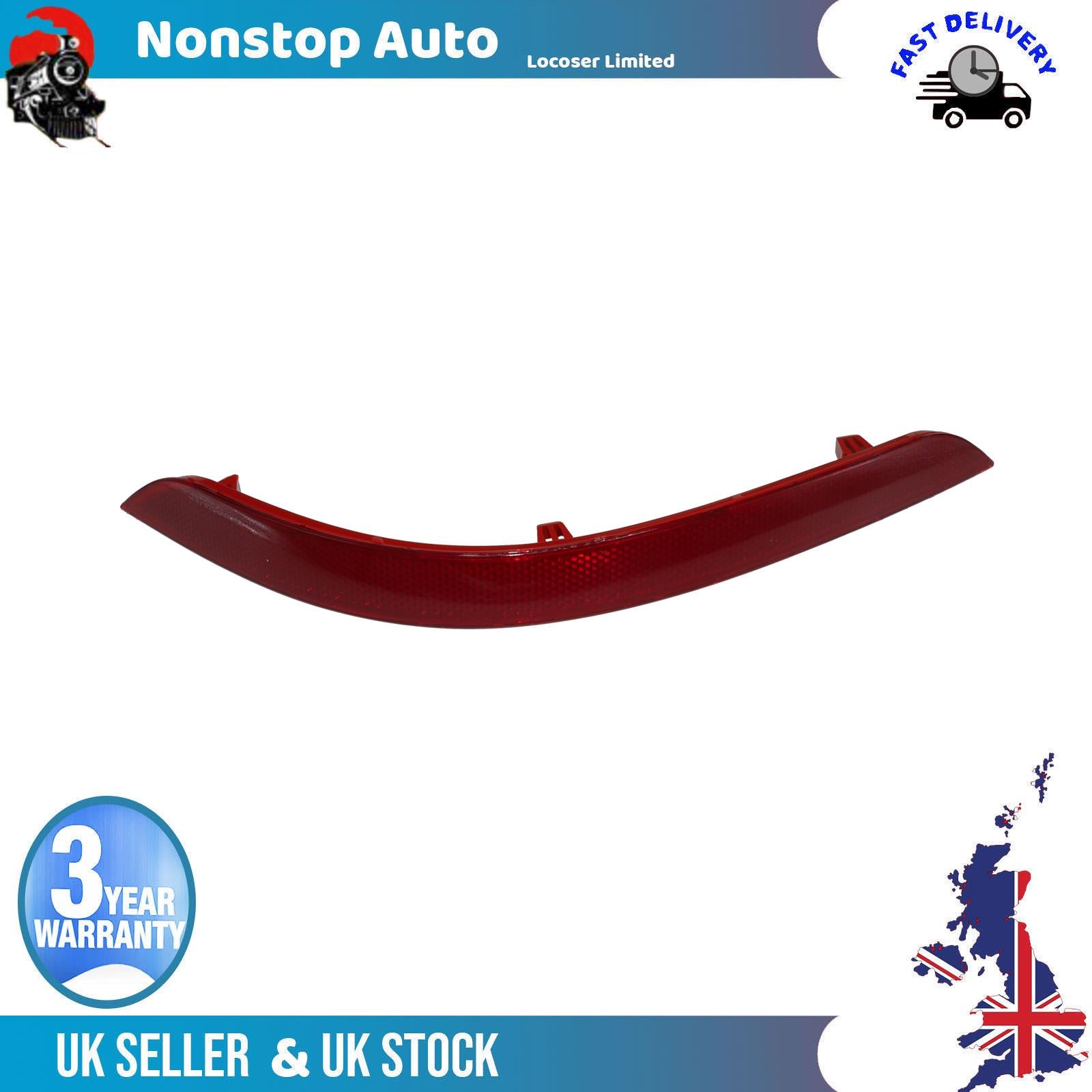 Rear Bumper Reflector Left Fits VW Caddy MK4  2K5945105D
