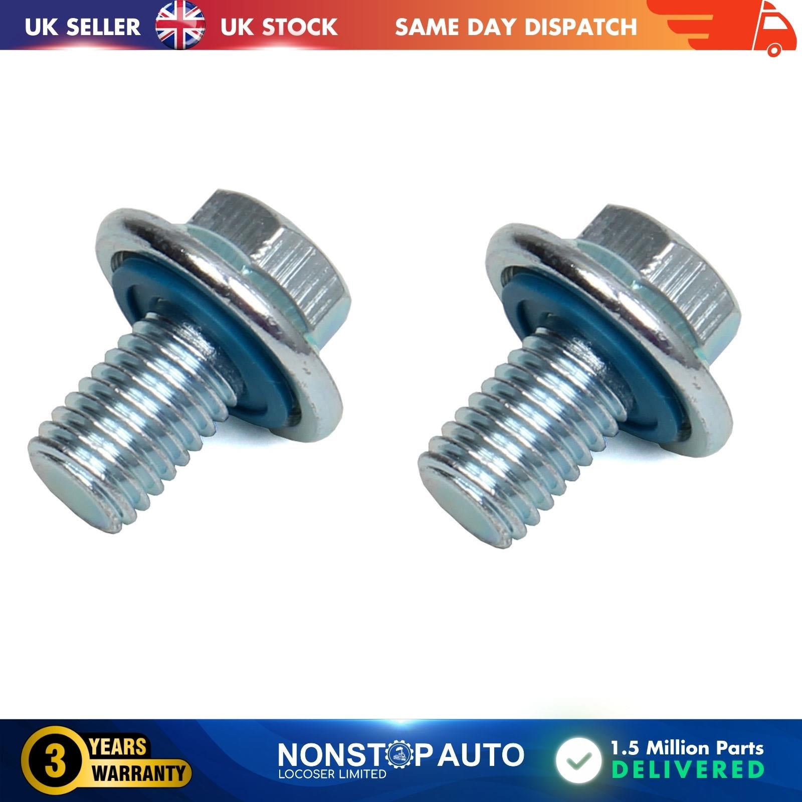 2X Oil Drain Plug Screw For VAUXHALL Mokka Zafira Adam Antara A Cascada Karl