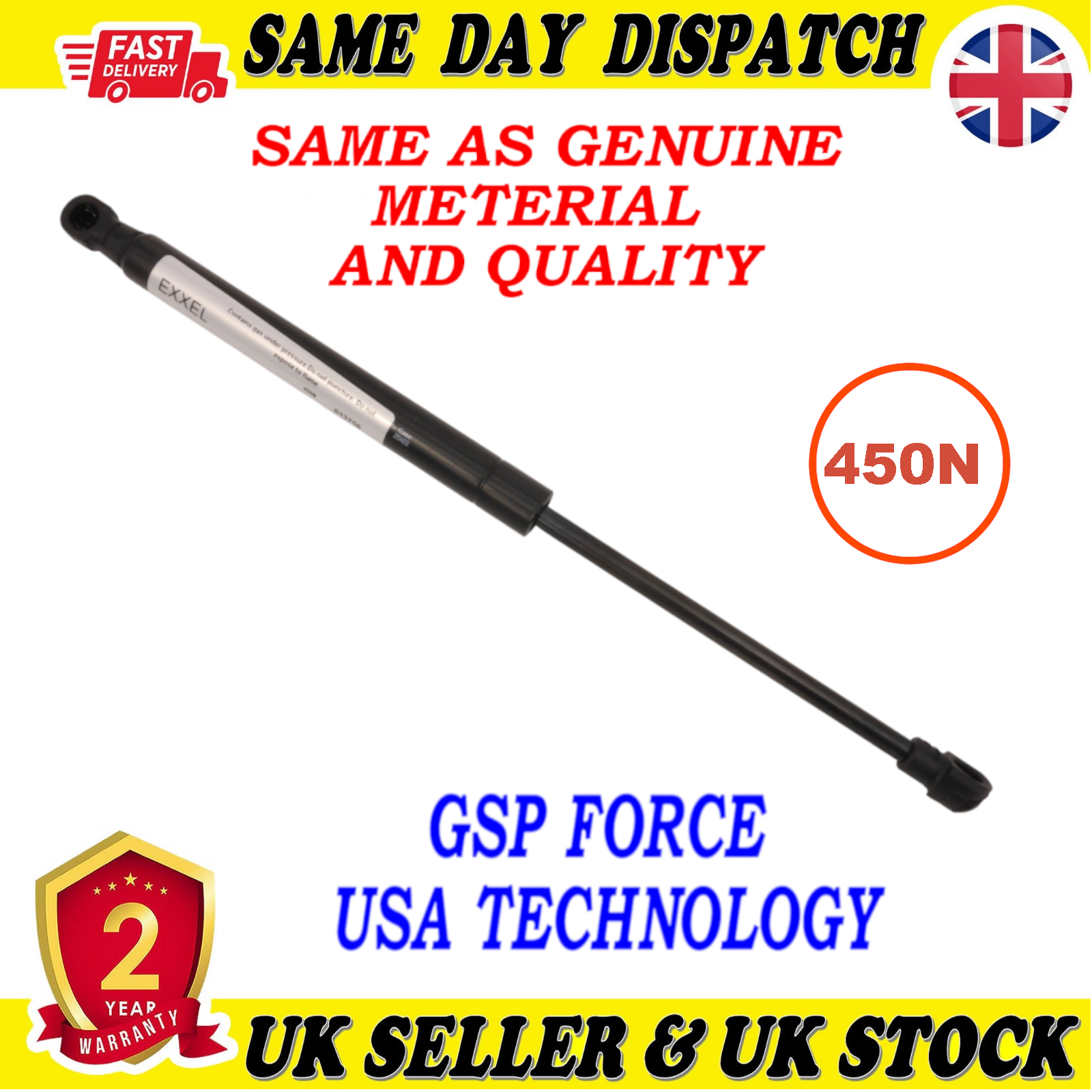 TAILGATE BOOT GAS STRUTS 450 Newton FOR BMW X1 (E84) 41612990344