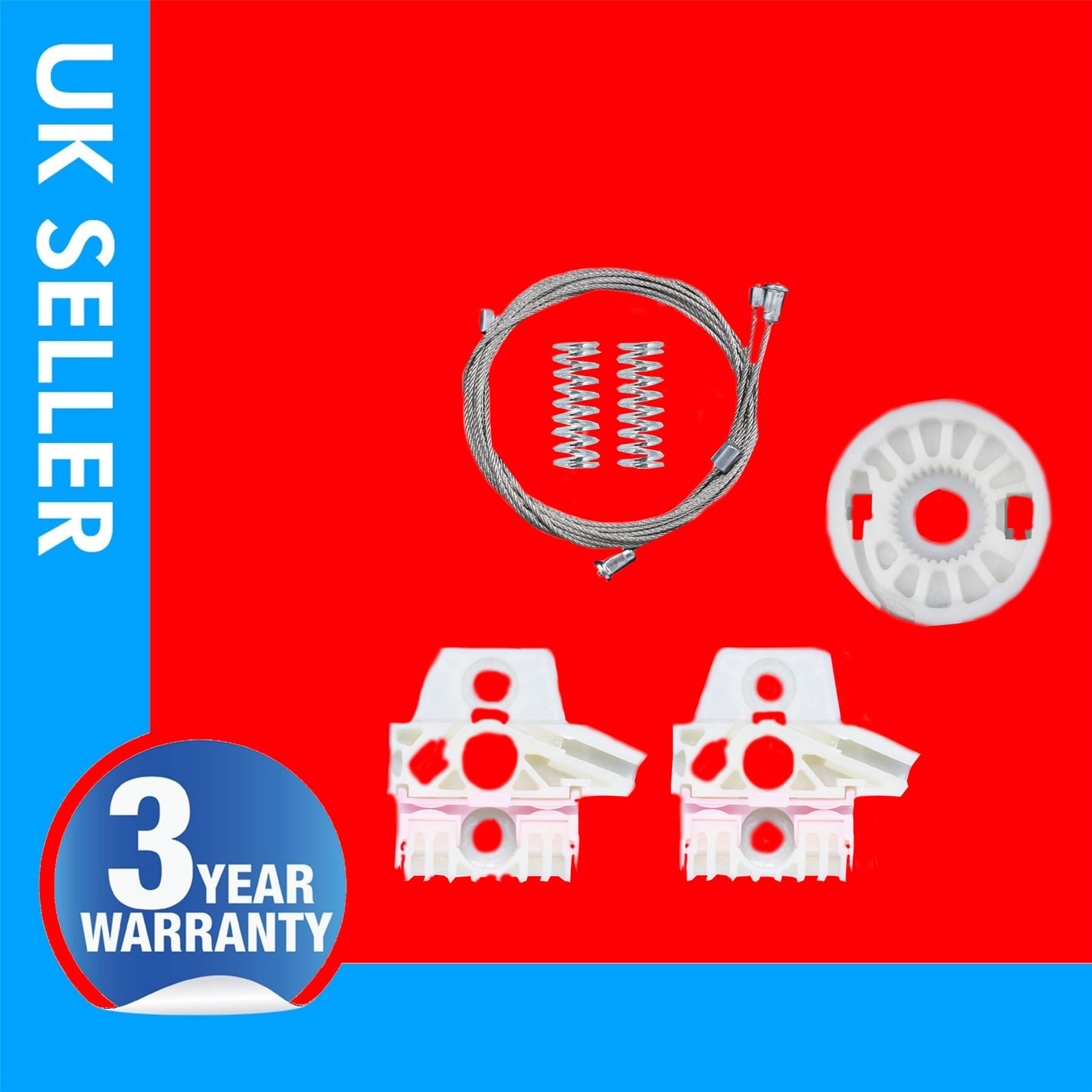 Window Regulator Repair Kit Front Right Side Fits Volkswagen Touran