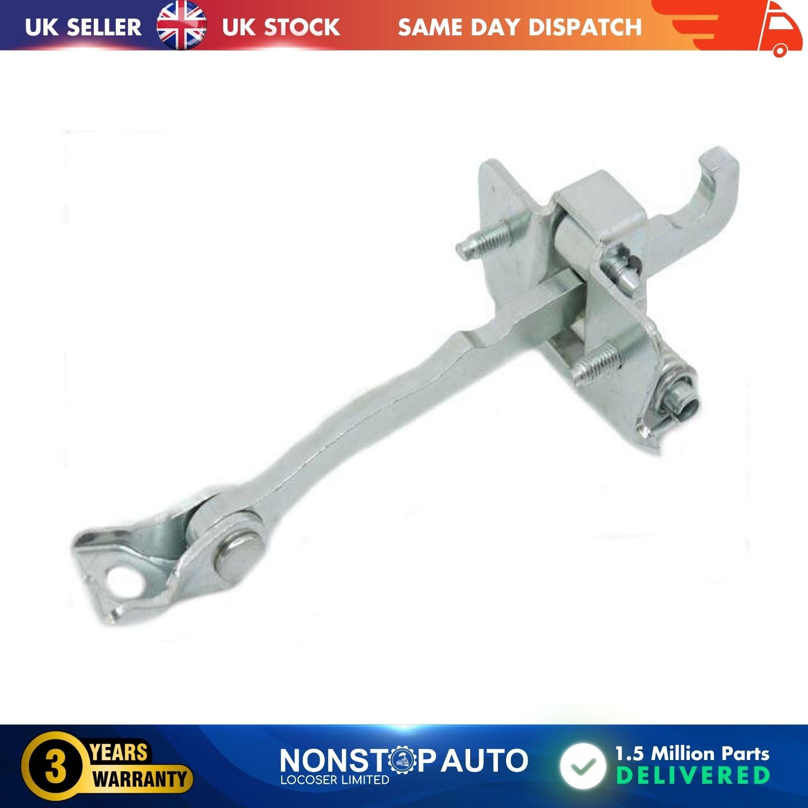 Front Door Hinge Stop Check Strap Limitery Right or Left Side Fits VAUXHALL Vivaro A RENAULT Trafic II NISSAN Primastar 7700311823