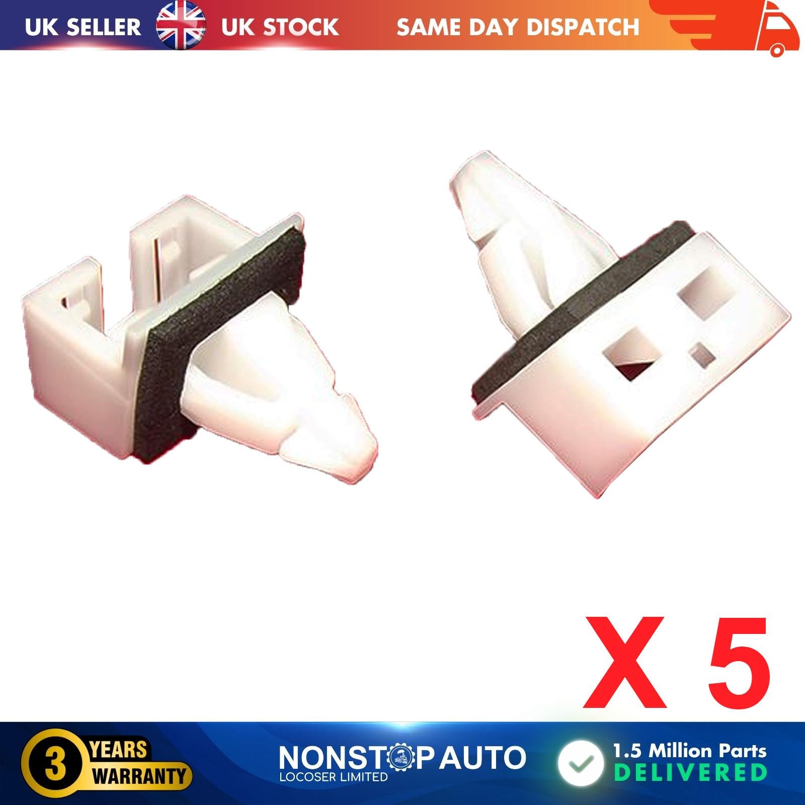 5X Bumper Retainer Trim Clips With Sealer For HONDA 71592-S5D-000 71592-S6A-000