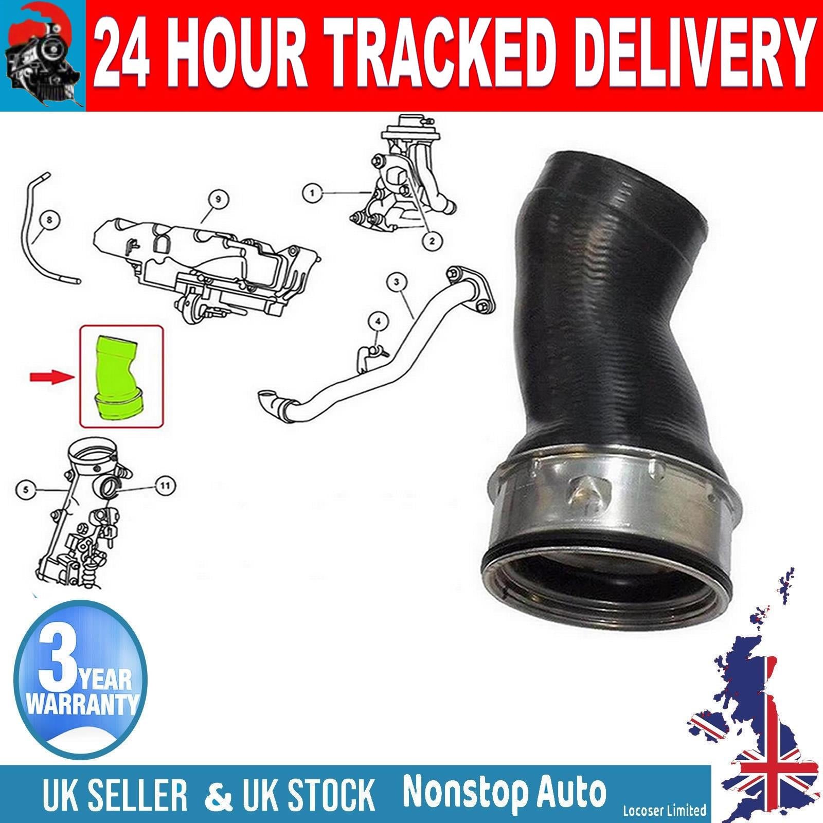 TURBO INTERCOOLER HOSE PIPE FOR  CHRYSLER PT Cruiser 2.2 CRD  A6640980083