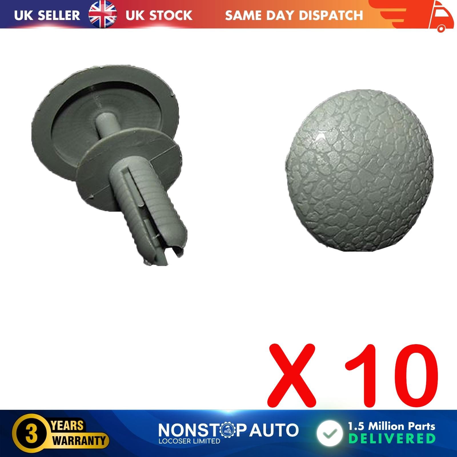 10 X FOR MERCEDES Roof Trim Retainer Clips