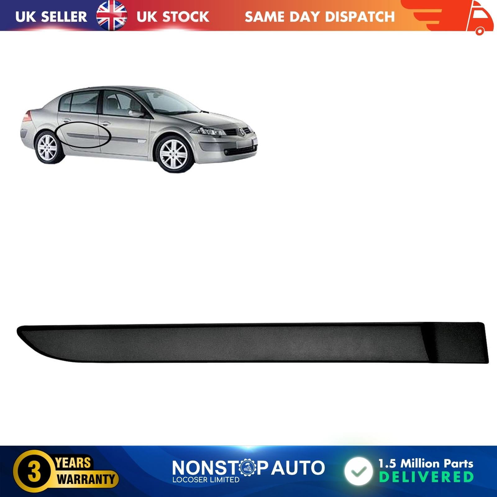 Door trim - door panel / rear right RENAULT MEGANE II
