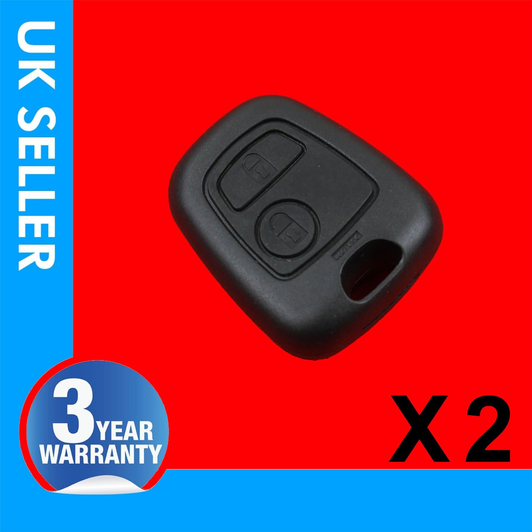 2X Remote Flip Key Fob Case 2 Button FITS Citroen C1 C2 C3 C4 C5 Saxo Berlingo Jumpy Jumper Xsara Picasso