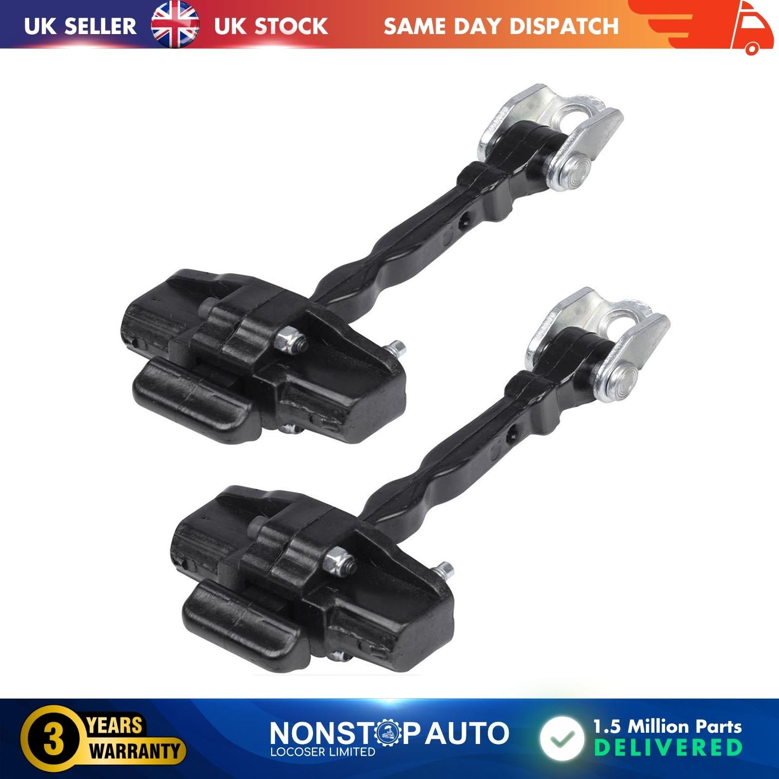 2 X Front Door Hinge Stop Check Strap Limitery Right and Left Side RENAULT Clio Mk4  804306179R