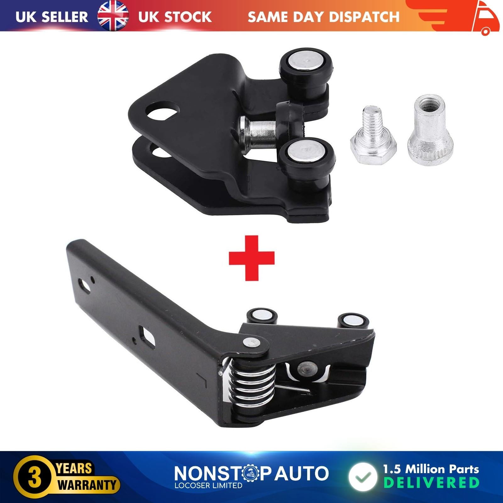 2X Sliding Door Roller Guide Hinge Middle and Bottom Left For NISSAN Primastar