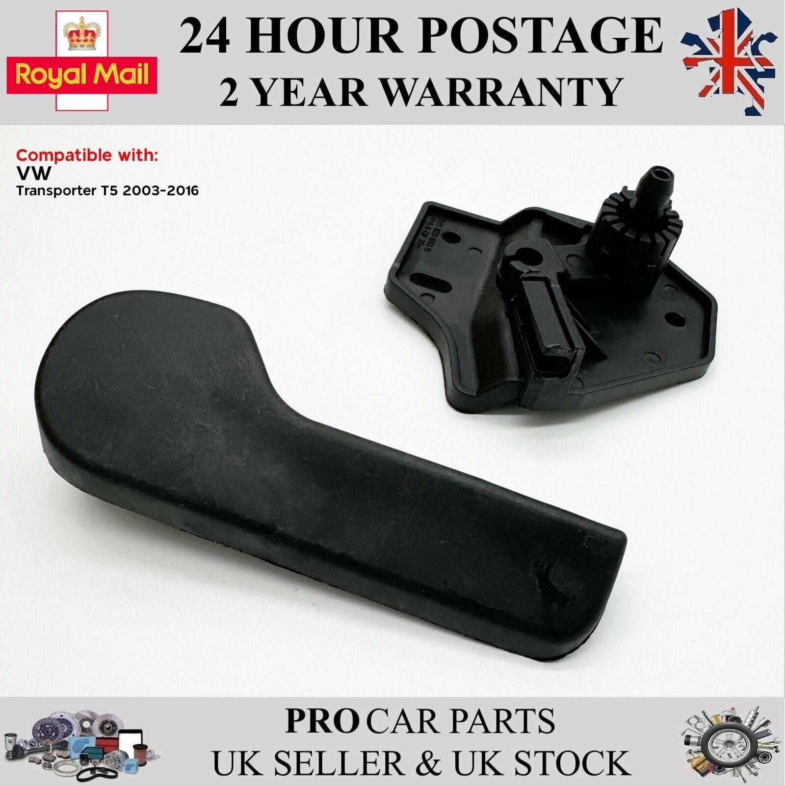 Bonnet Hood Lock Release Handle Bracket For VW Transporter 2003-2016 7H1823633B