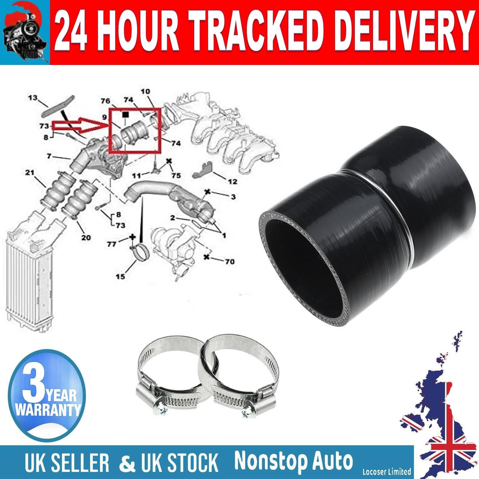 TURBO INTERCOOLER  HOSE PIPE  ( SILICONE ) FOR  PEUGEOT 1007 206 207 3008 307 308 5008 Partner CITROEN C3 C2 C3 C4 Berlingo Xsara Picasso  0382.NY,  0382.HK