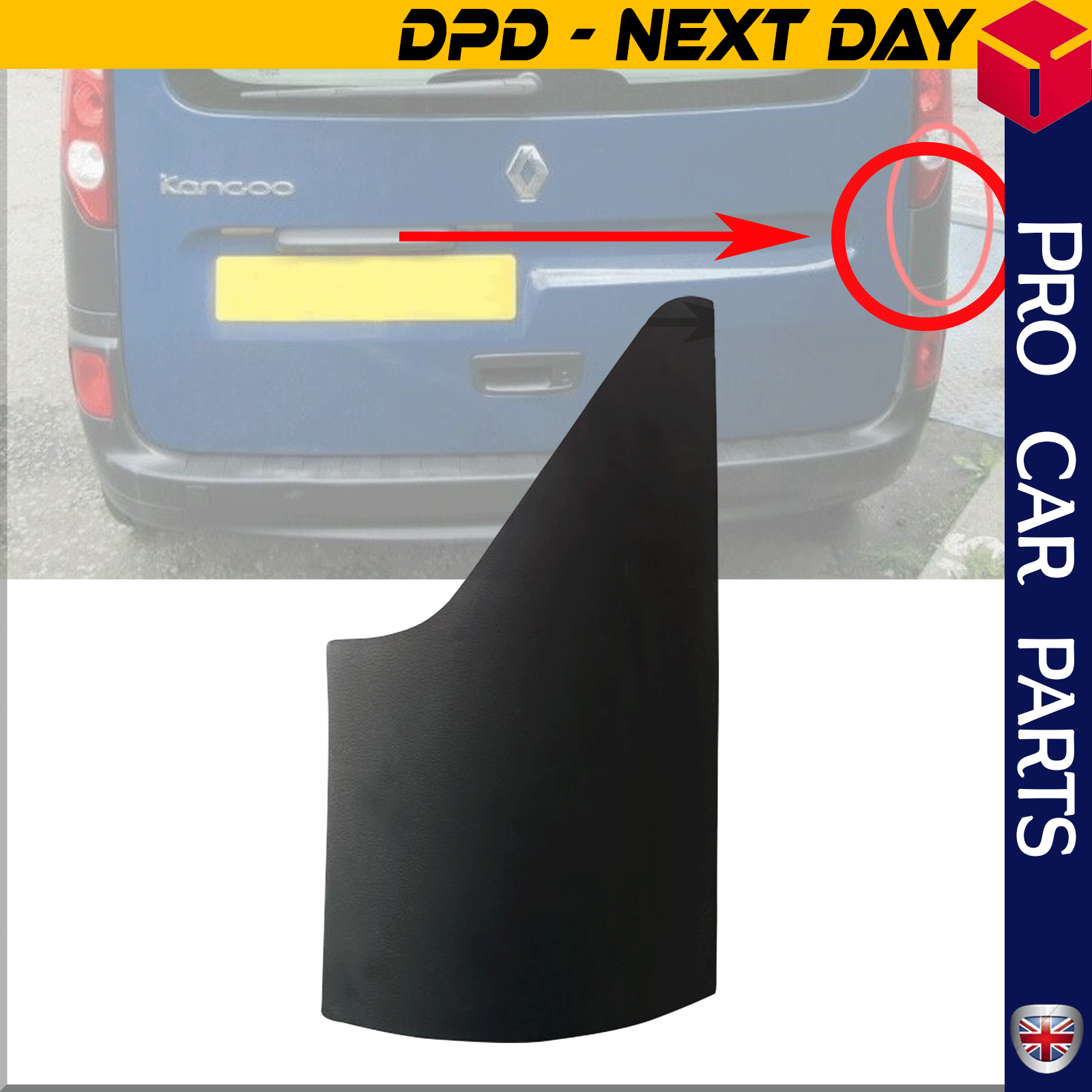 Rear Tailgate moulding Trim Panel Right Side Fits Renault Kango Mk3  8200642153