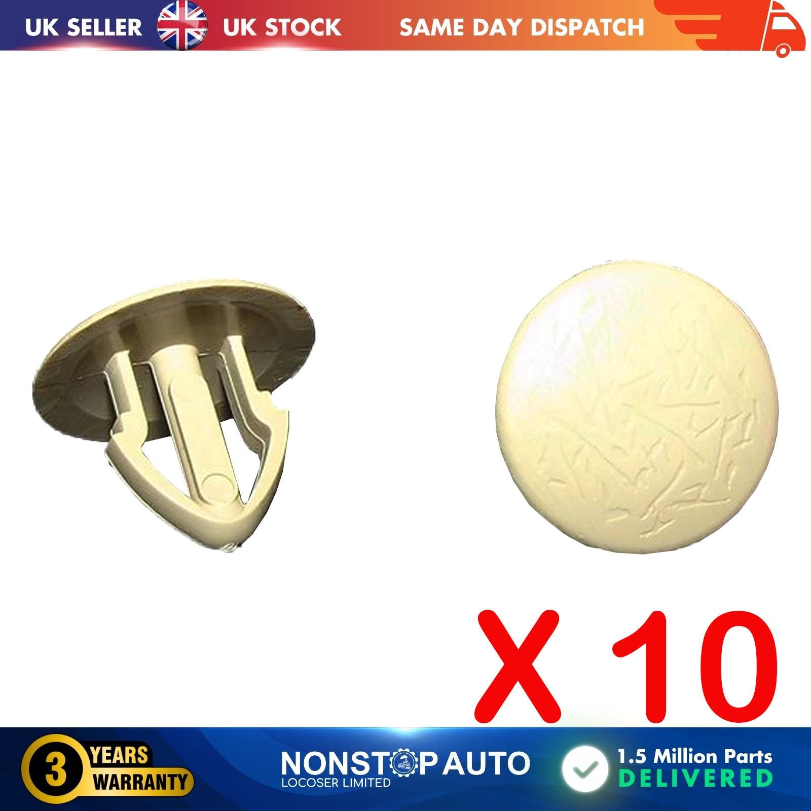 10X Plastic Body Trip Panel Clips For AUDI VW Transporter T3 2518672992VA