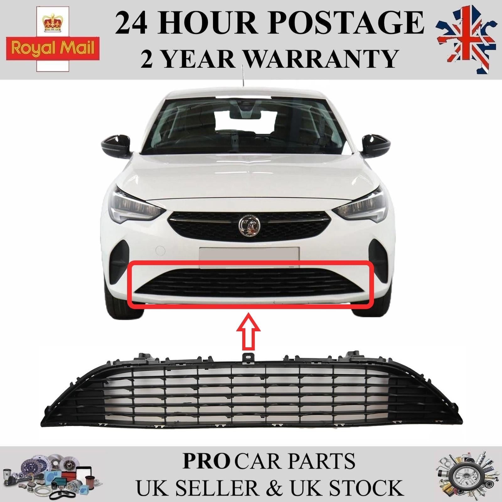 Front Bumper Lower Center Grill For VAUXHALL Corsa F 2019 on 9829831980