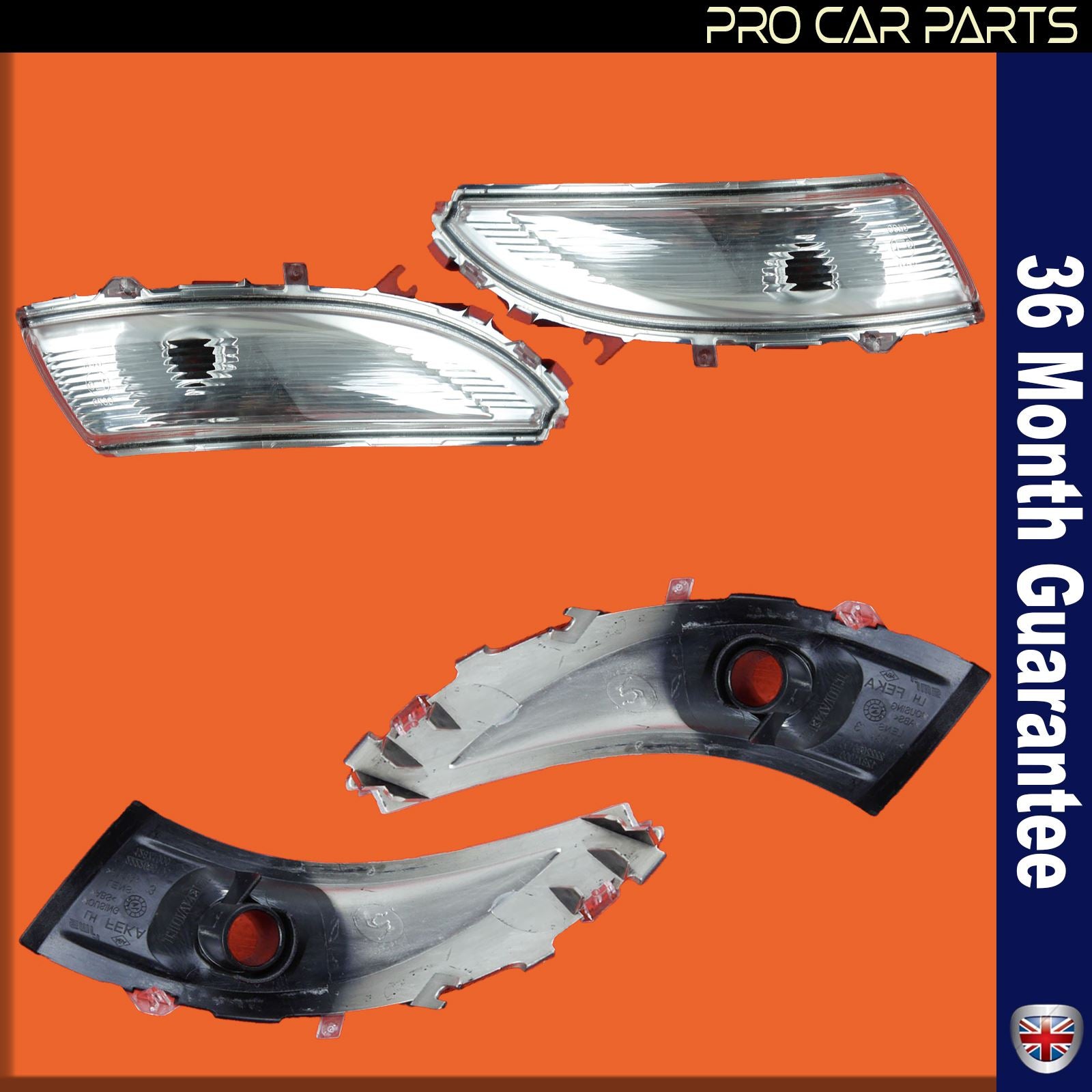 Renault Clio MK4 Captur door wing mirror indicator light lens left & right side 261659450R 261604623R
