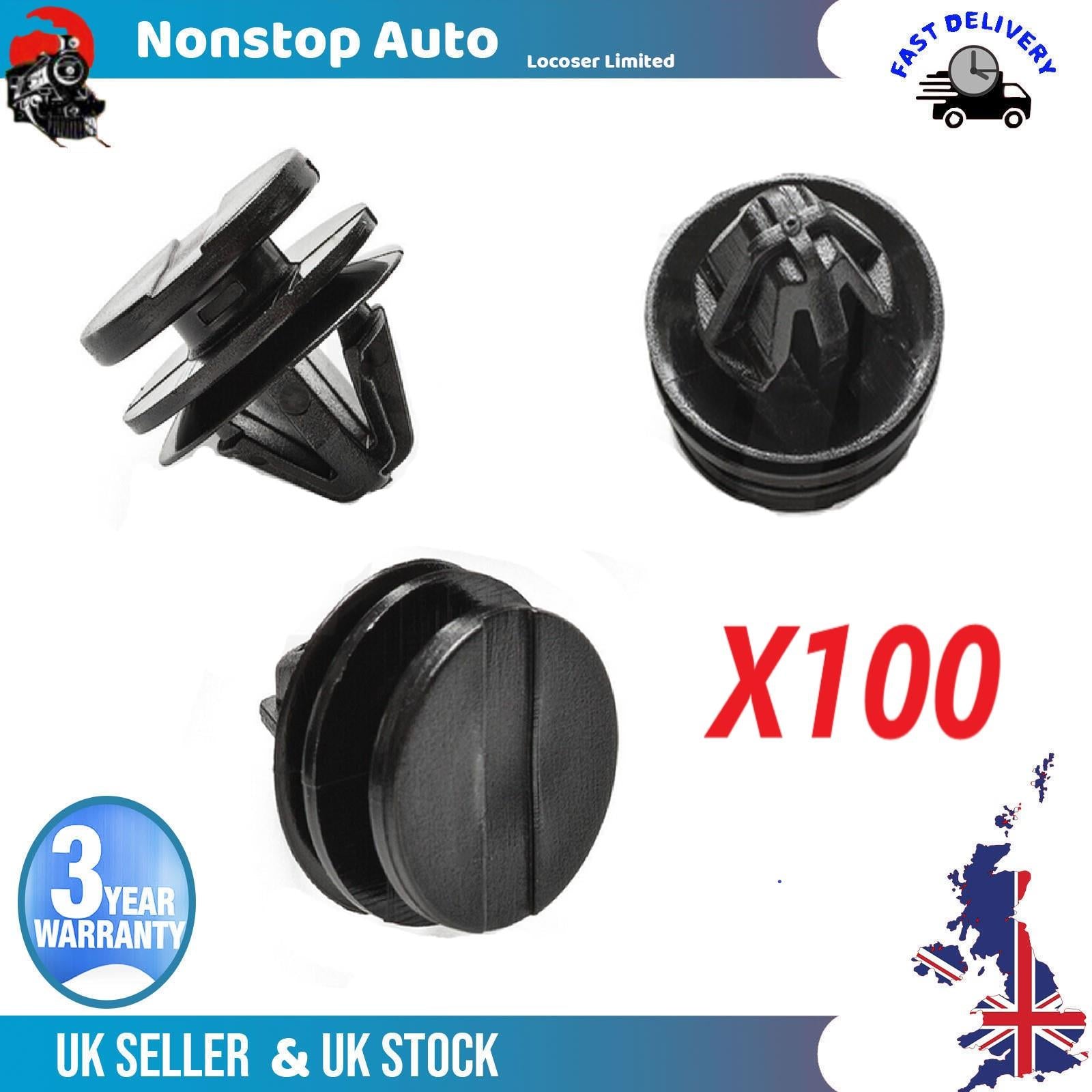 100X Door Exterior Trim Wheel Arch Clips For  LAND ROVER Discovery Mk3 Mk4 DYC500110K