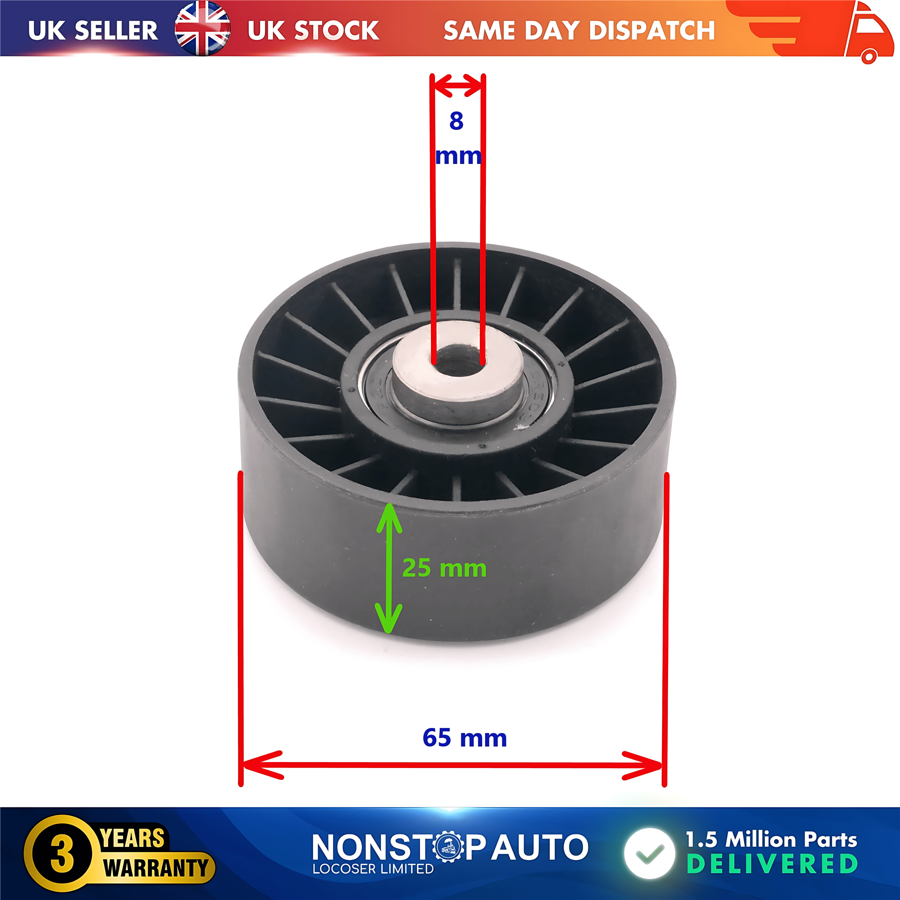 Fan Belt Tensioner Pulley V Ribbed Belt Idler For AUDI A3 SEAT Cordoba Ibiza II Leon Toledo II Inca SKODA Octavia I VW Bora I Caddy II Golf IV New Beetle Polo III 038145276