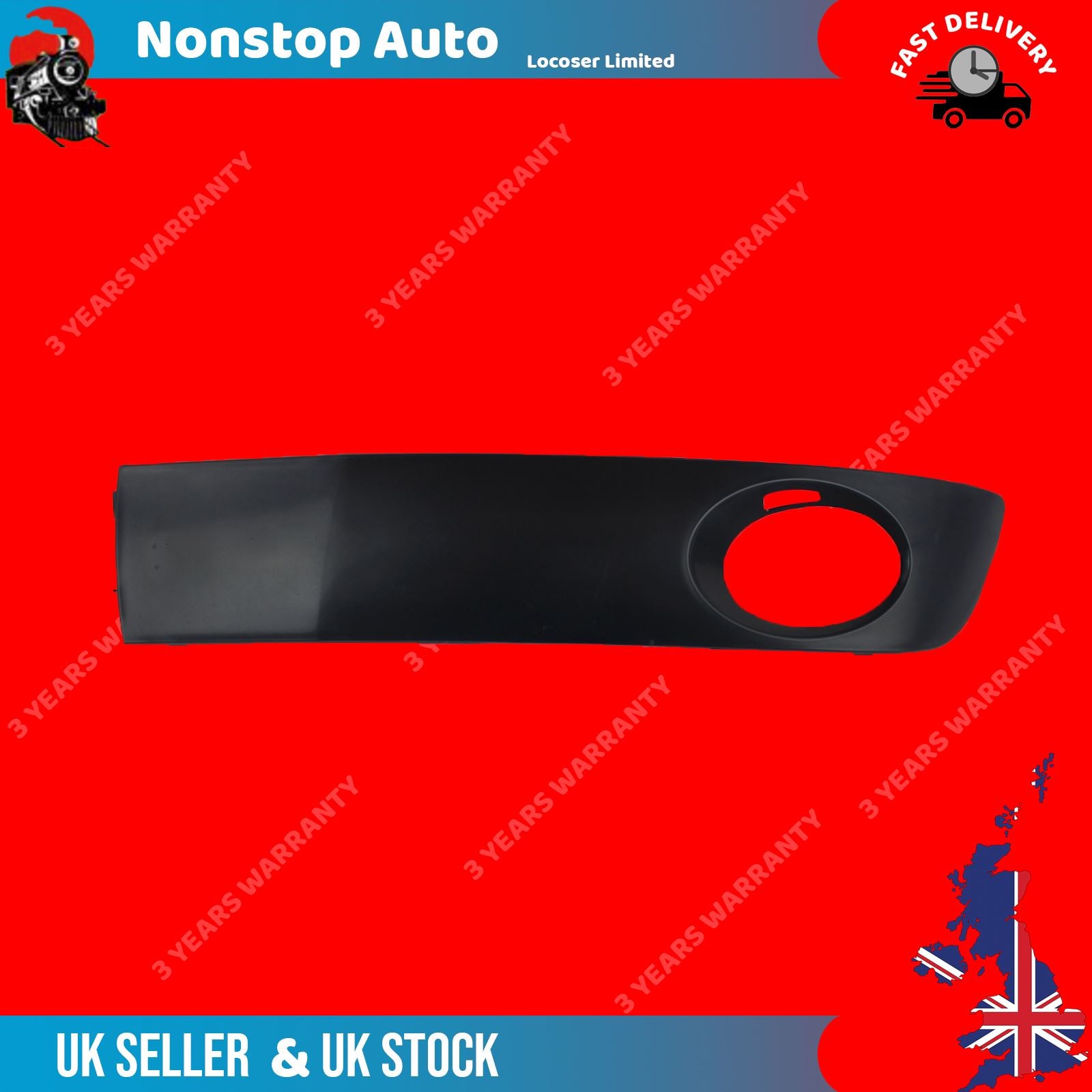 FOR VW CARAVELLE BUMPER GRILL TRIM BOTTOM Fog Light PAINTABLE LEFT 7E5807489A
