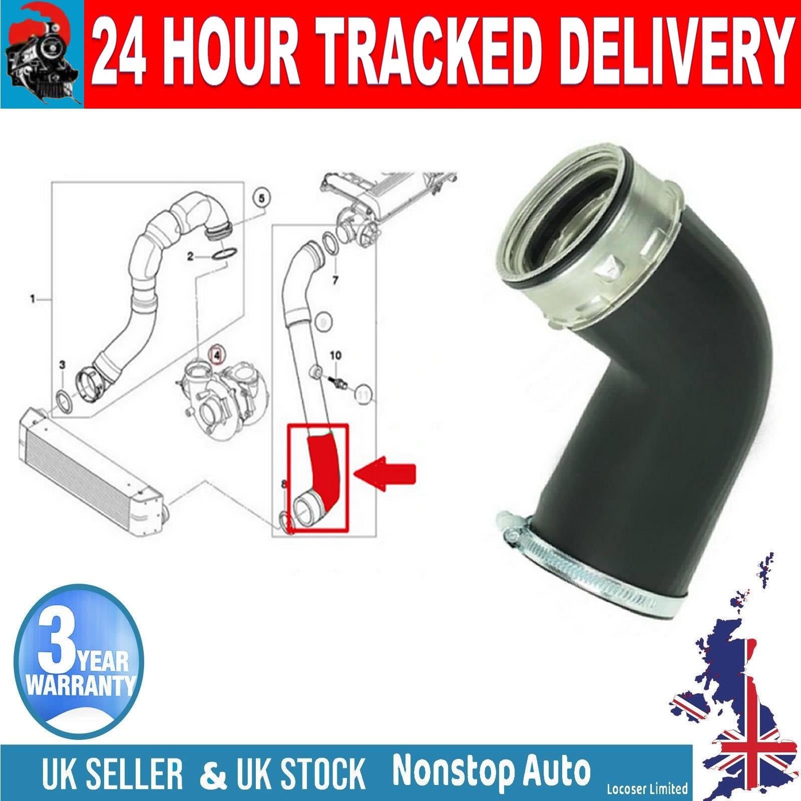 TURBO INTERCOOLER HOSE PIPE FOR  BMW  E90 E91 E92  325D 330D 330XD 335D 11617798440
