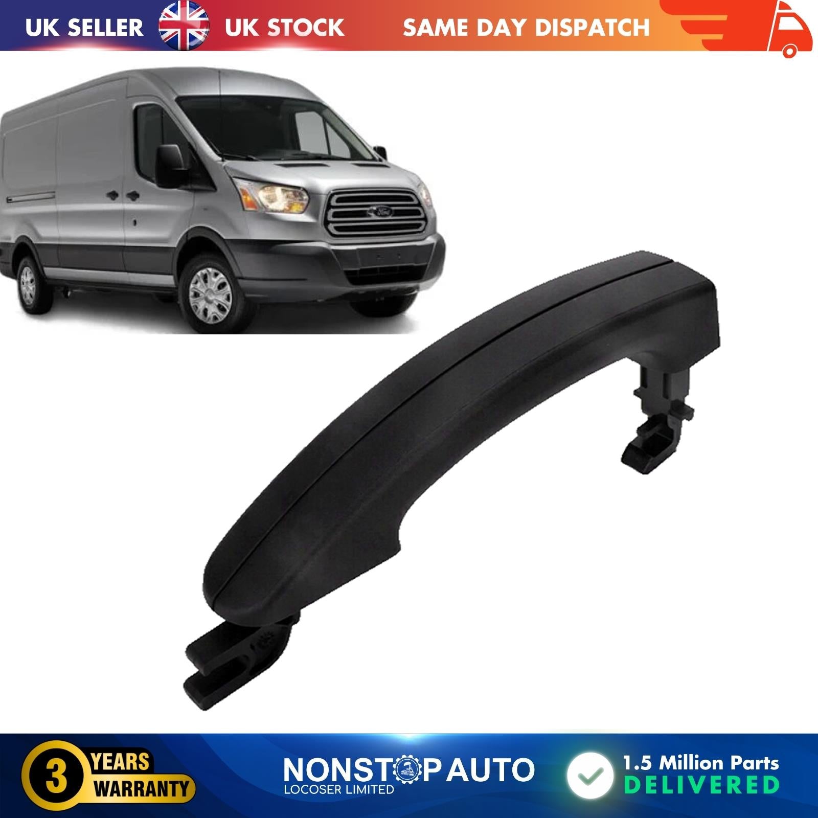 OUTER DOOR HANDLE  Center, outer, Front, Left Rear, Right Rear For FORD TRANSIT V363 AM51 U22404 DA