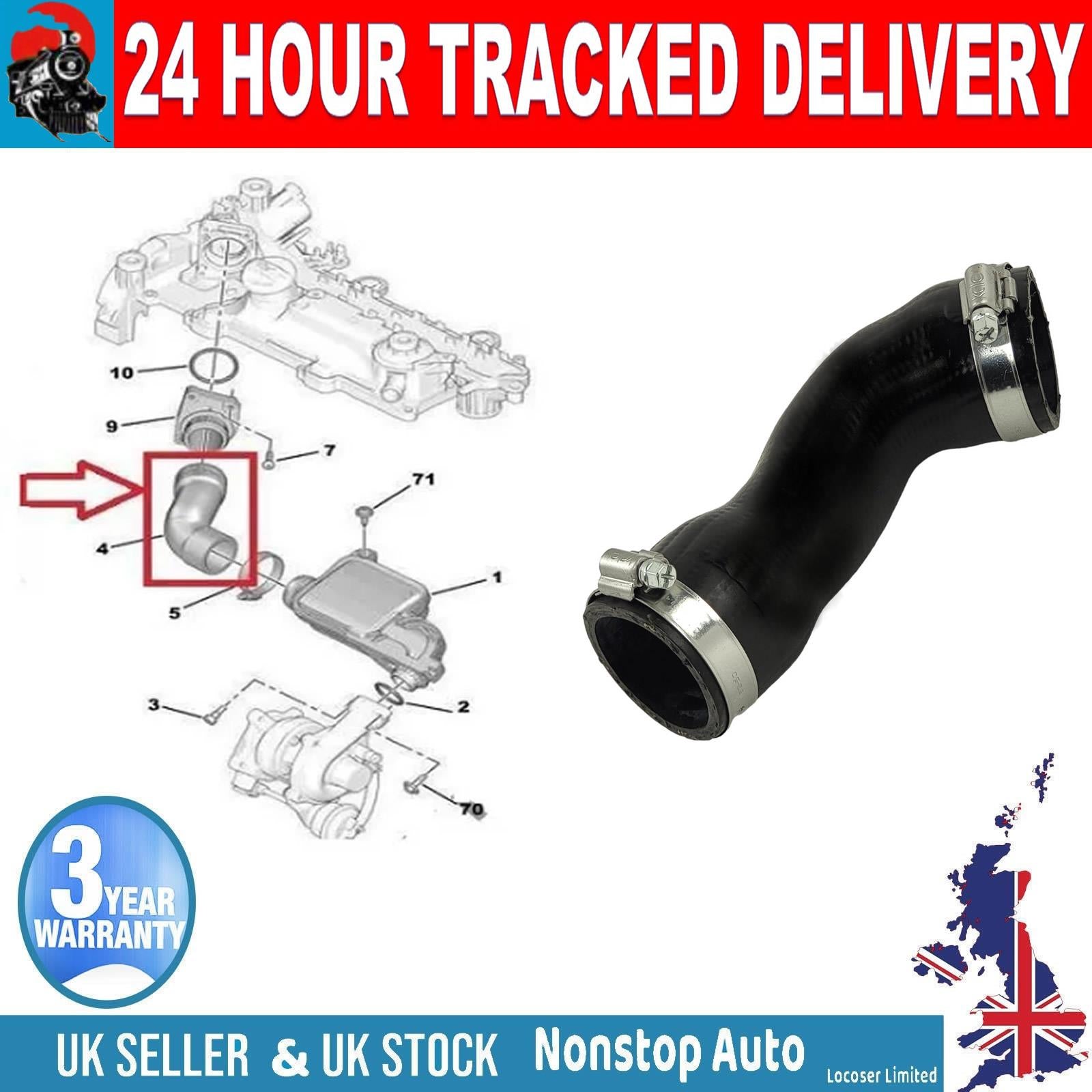 TURBO INTERCOOLER HOSE PIPE FOR CITROEN C1 C2 C3 XSARA FORD FIESTA FUSION PEUGEOT  1007 206 307 TOYOTA AYGO 1434.15 2S6Q9C623CA