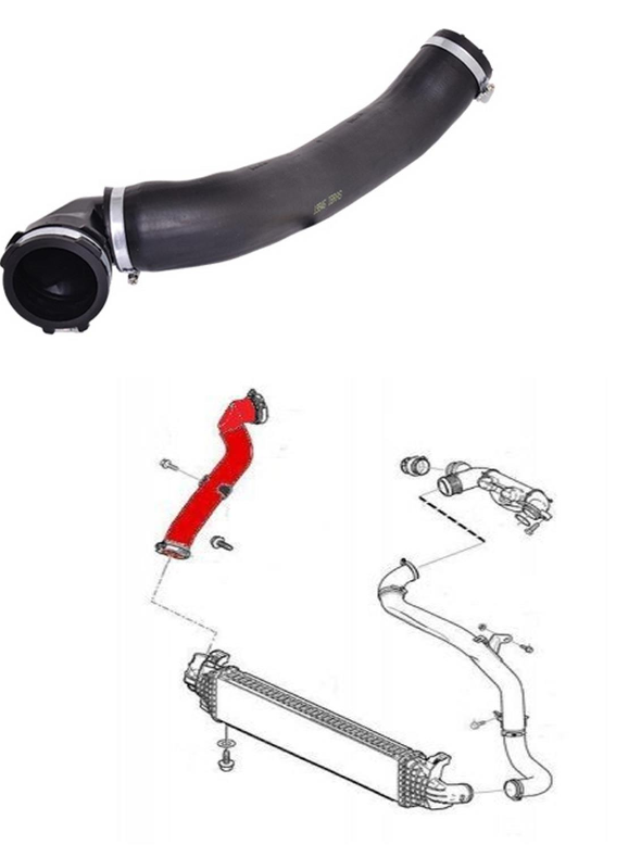 TURBO INTERCOOLER  HOSE PIPE FOR FORD FOCUS II C MAX II 1.6 TDCI VOLVO C30 S40 V50 1.6 D  6M516K863HB