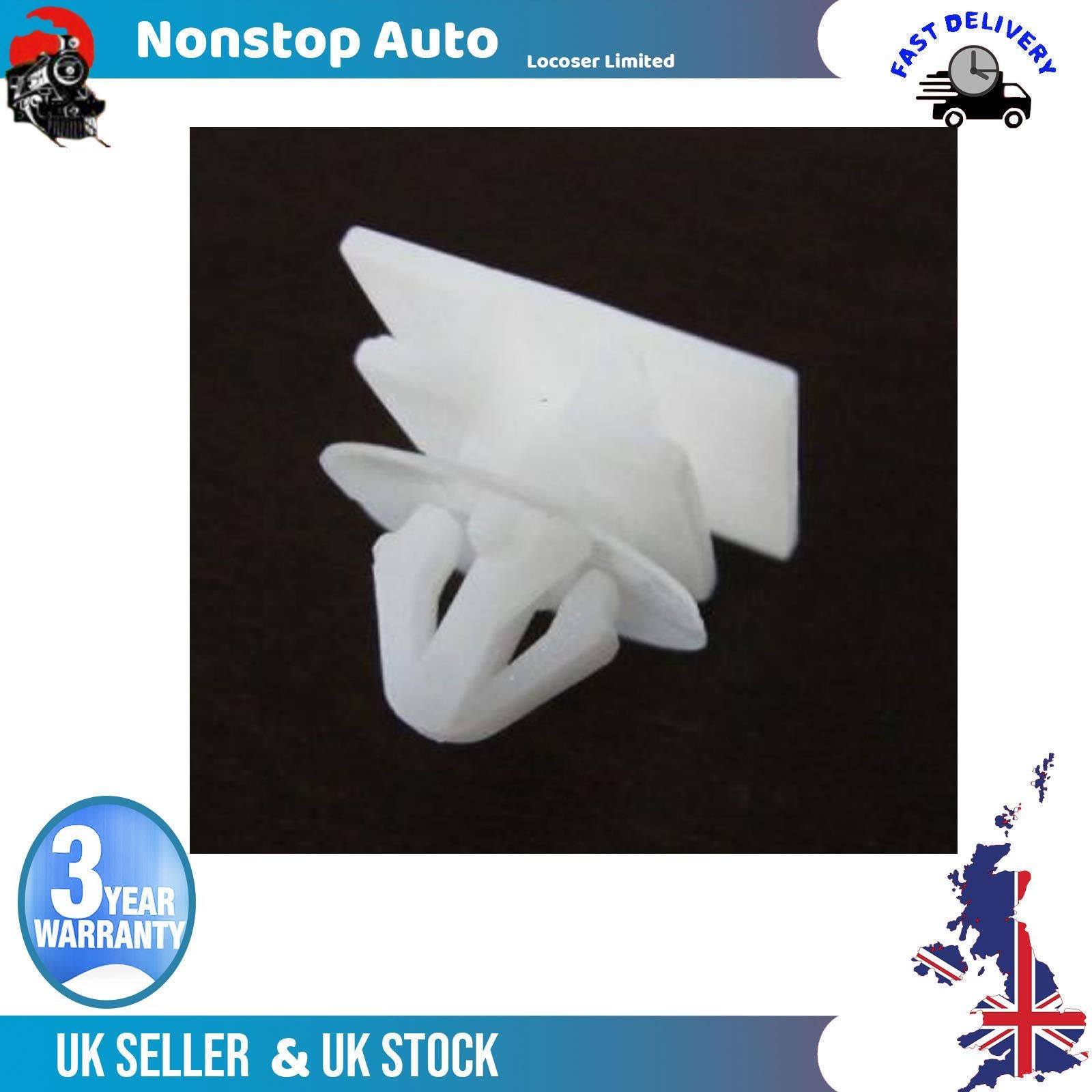 10X Door Boot  Panel  Moulding Trim Clips For RENAULT Kangoo Clio