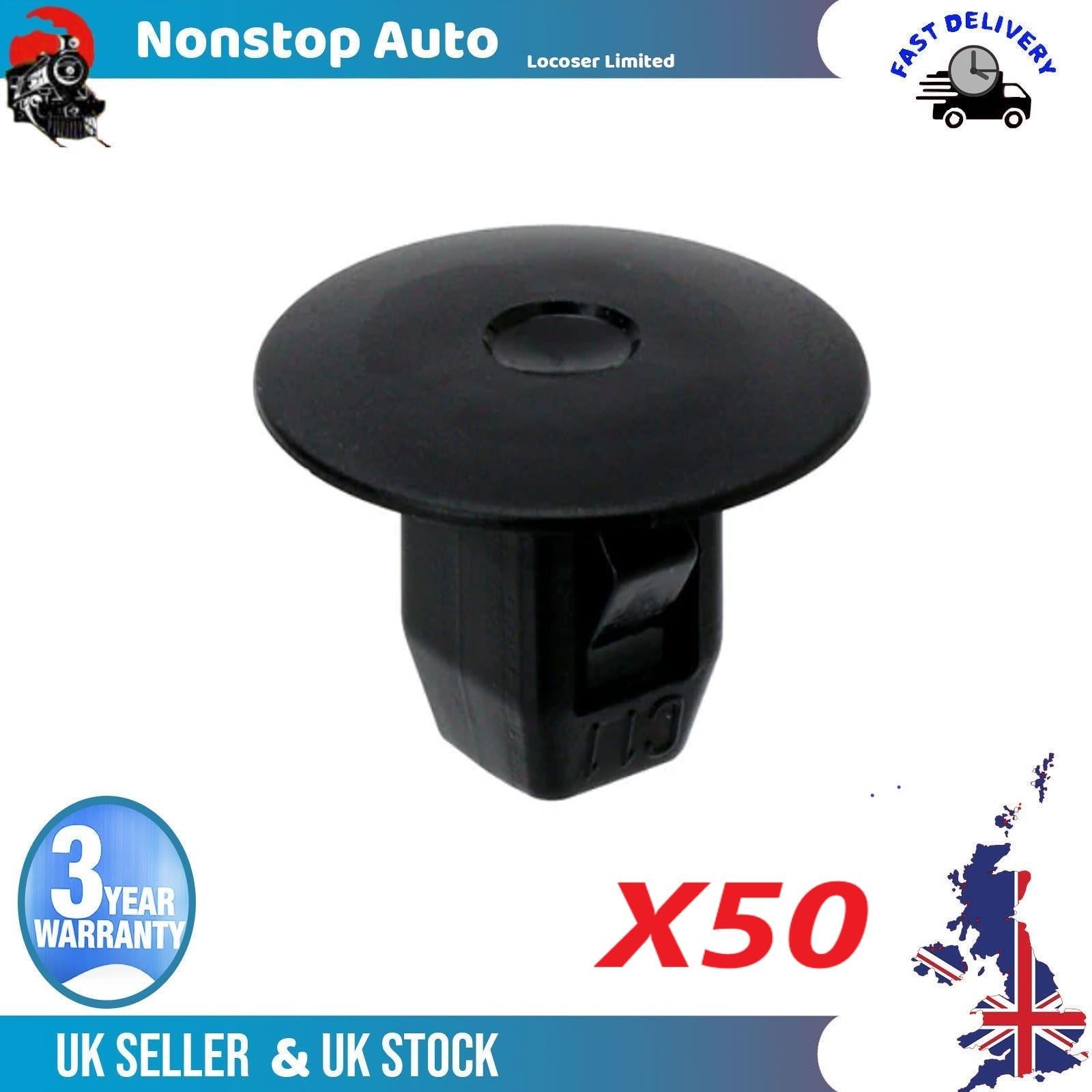 10X Side Door Moulding Panel Trim Strip Plastic Clips For HONDA