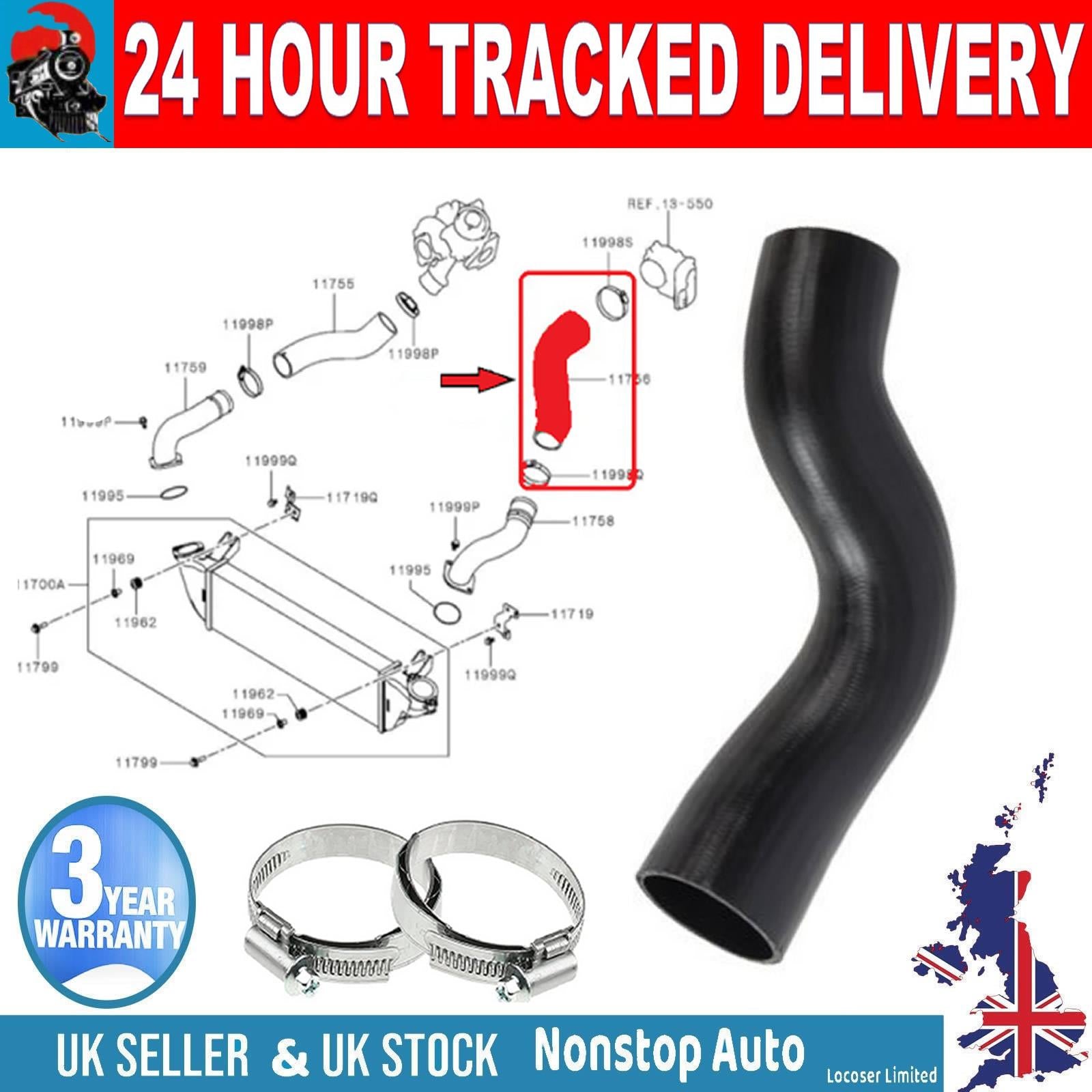 AIR INTAKE TURBO HOSE PIPE FOR MITSUBISHI L200  PAJERO SPORT III 2.4 DI-D FIAT FULLBACK Pickup  2.4 D 1505A775