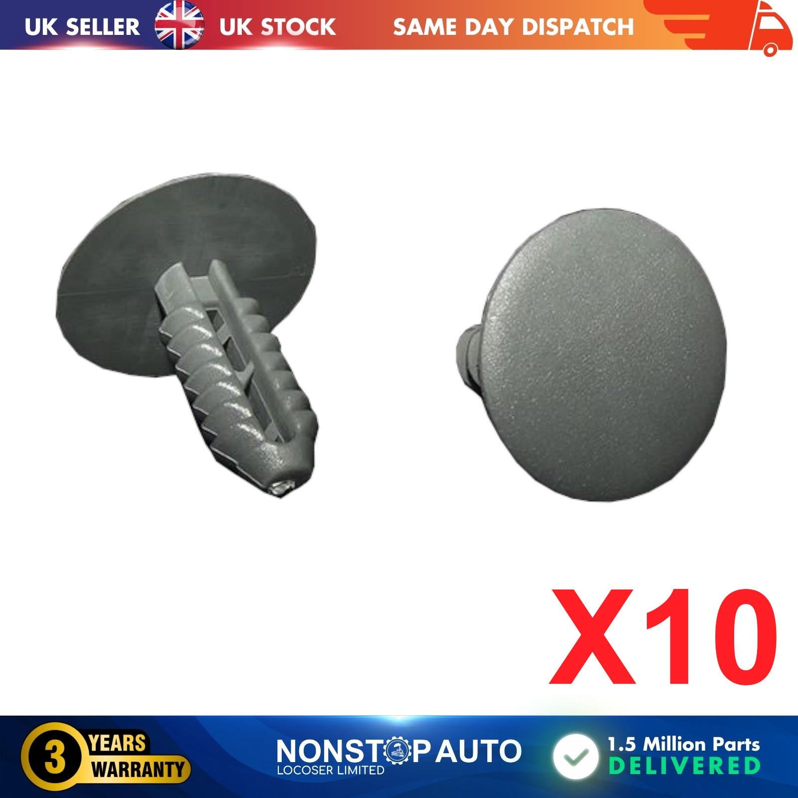 10X Trim Panel Retainer Clips For UNIVERSAL S-16482