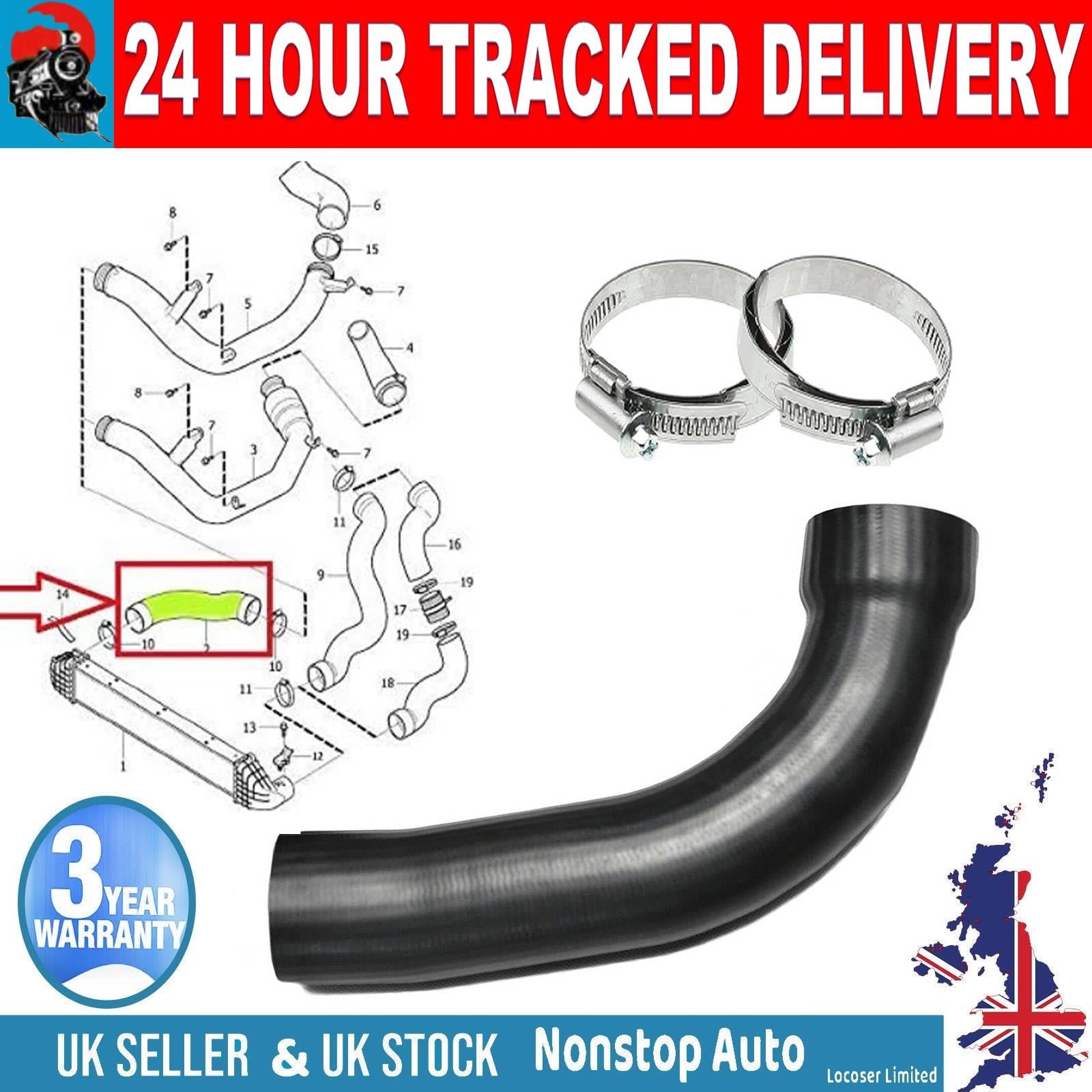 TURBO INTERCOOLER HOSE PIPE FOR VOLVO S60 S80 V60 V70 XC60 XC70 2.4 D3 D4 31293562