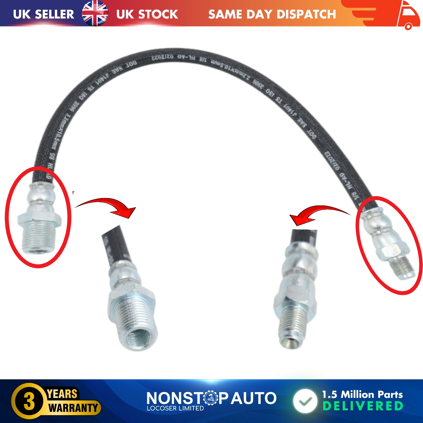Rear Brake Hose Pipe For IVECO DAILY I II 93807934