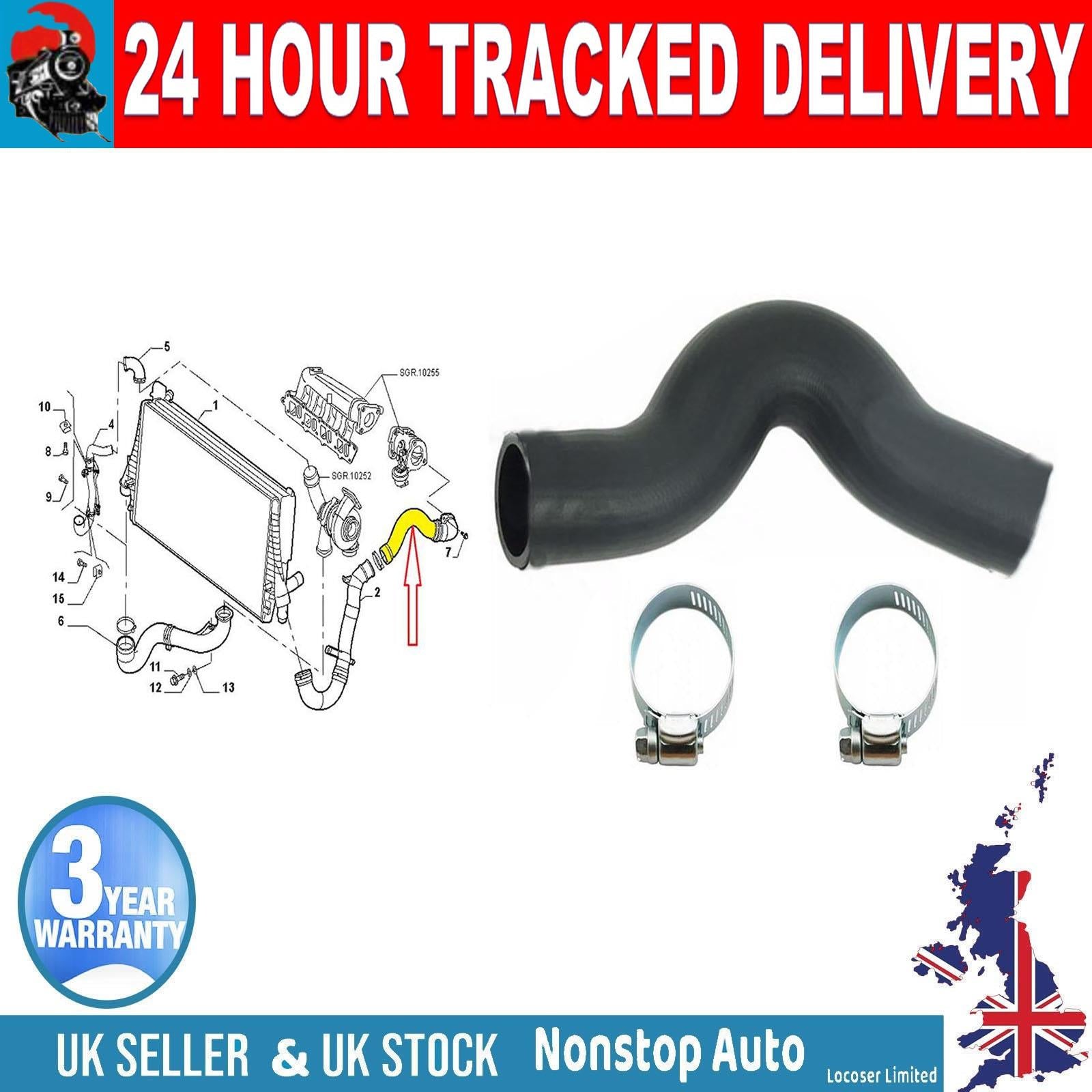 TURBO INTERCOOLER HOSE PIPE FOR FIAT CROMA 1.9 JTD MJT 120-150 HP 51790613